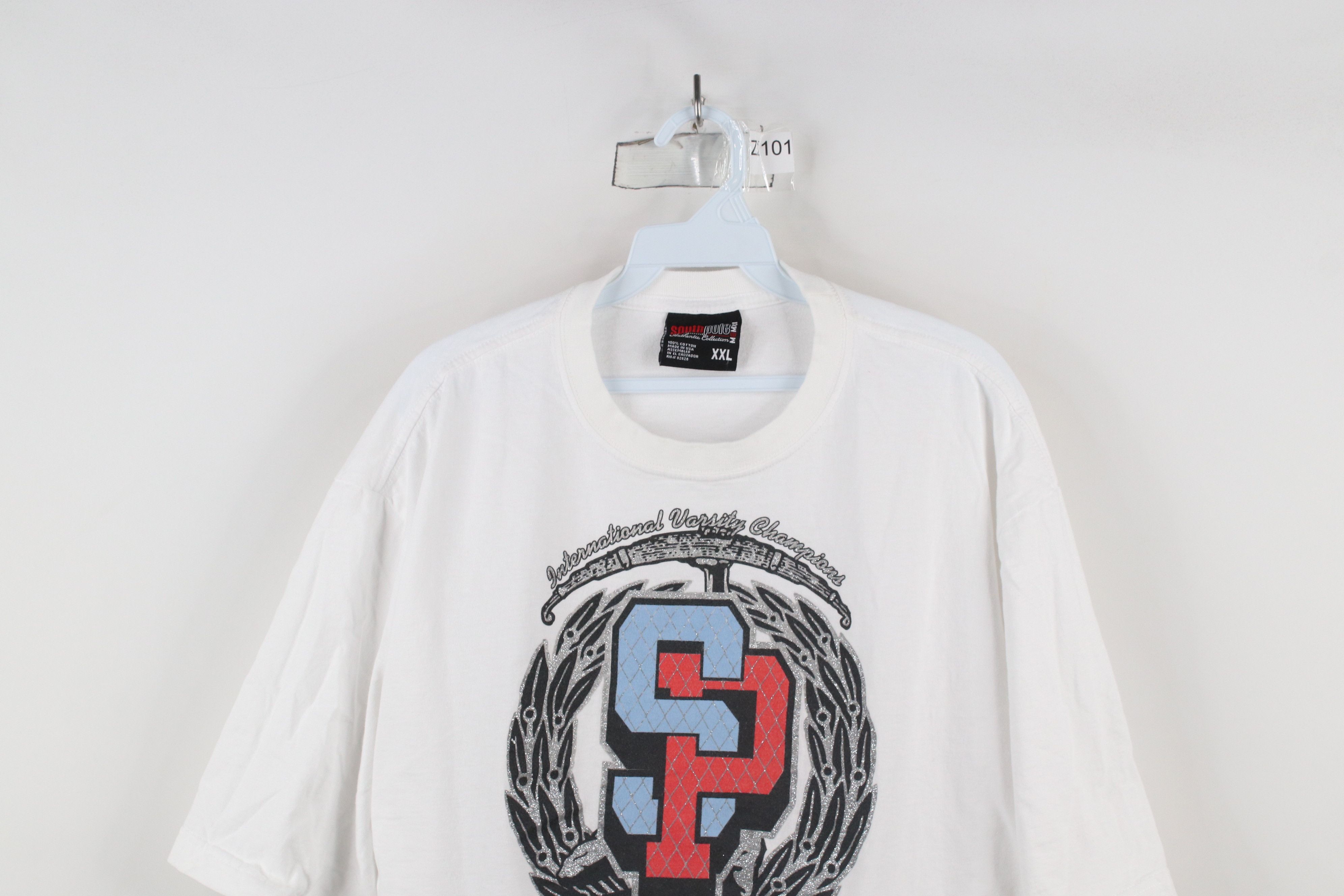 Southpole × Vintage Vintage Y2K Southpole Spell Track and Field Hip Hop T-Shirt Size US XXL / EU 58 / 5 - 2 Thumbnail