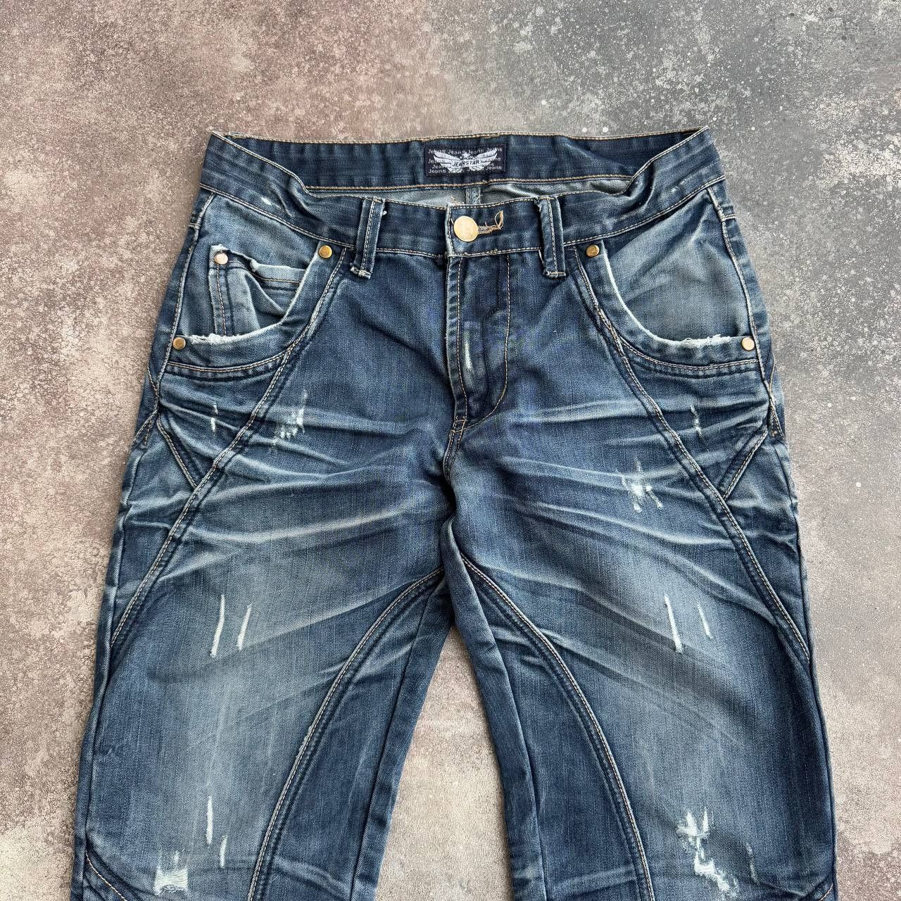 Hysteric Glamour Japan Style Avant Garde Distressed Y2K Washed Jeans Size US 29 - 5 Thumbnail