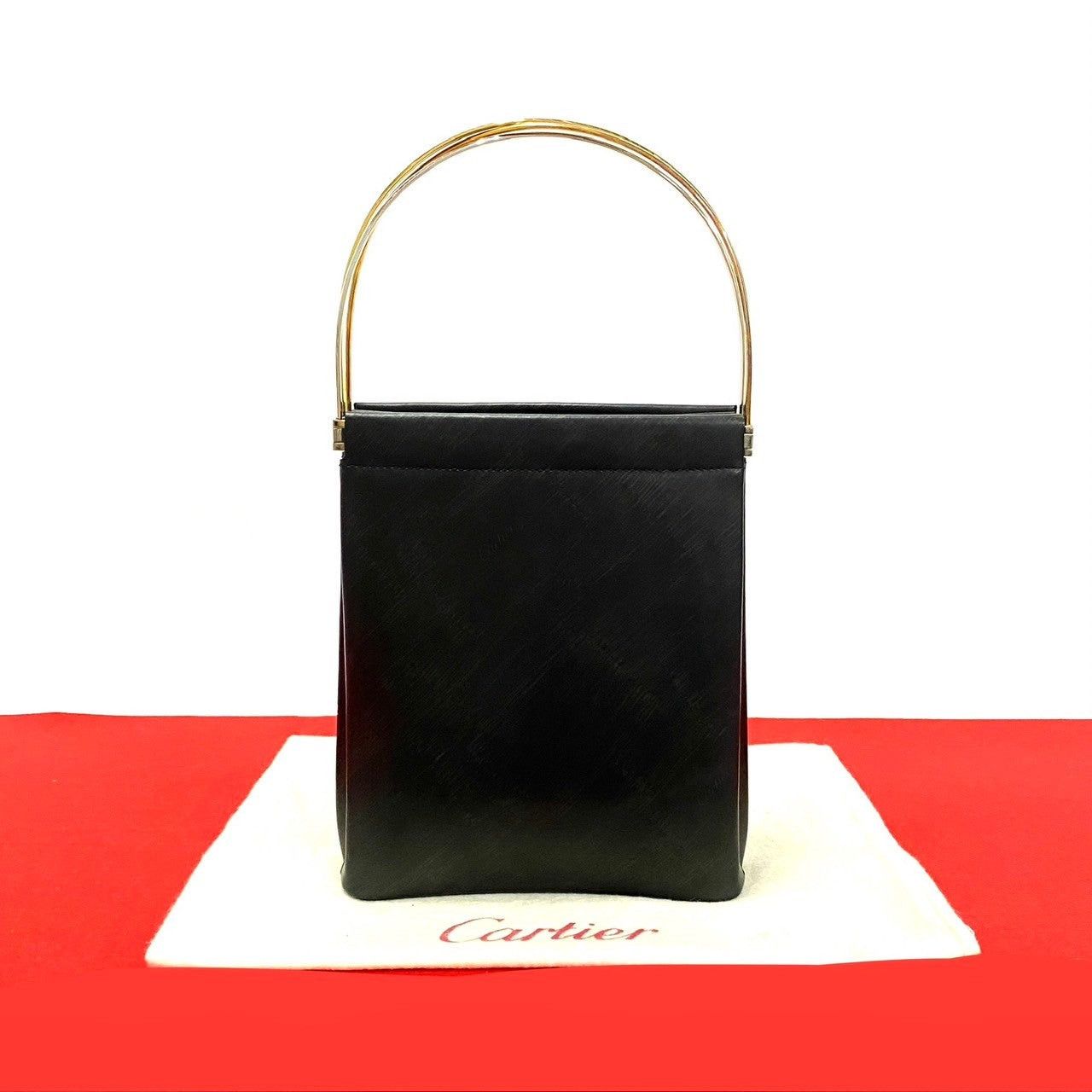Cartier Cartier Handbag Black Leather Size ONE SIZE - 1 Thumbnail