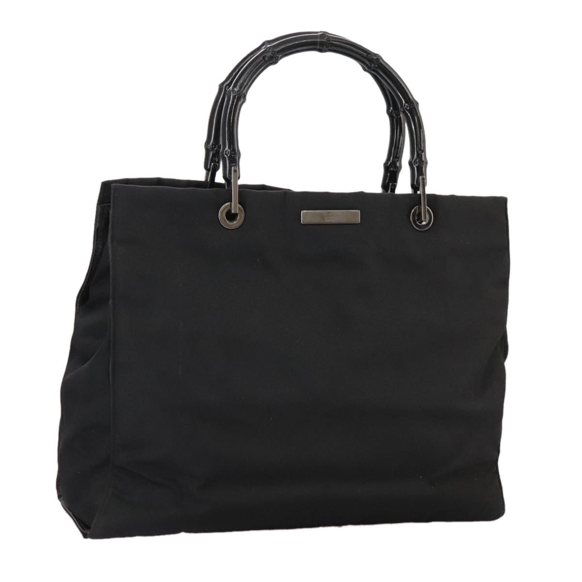 Gucci GUCCI Bamboo Hand Bag Nylon Black 002 1010 002 1010 Size ONE SIZE - 1 Thumbnail