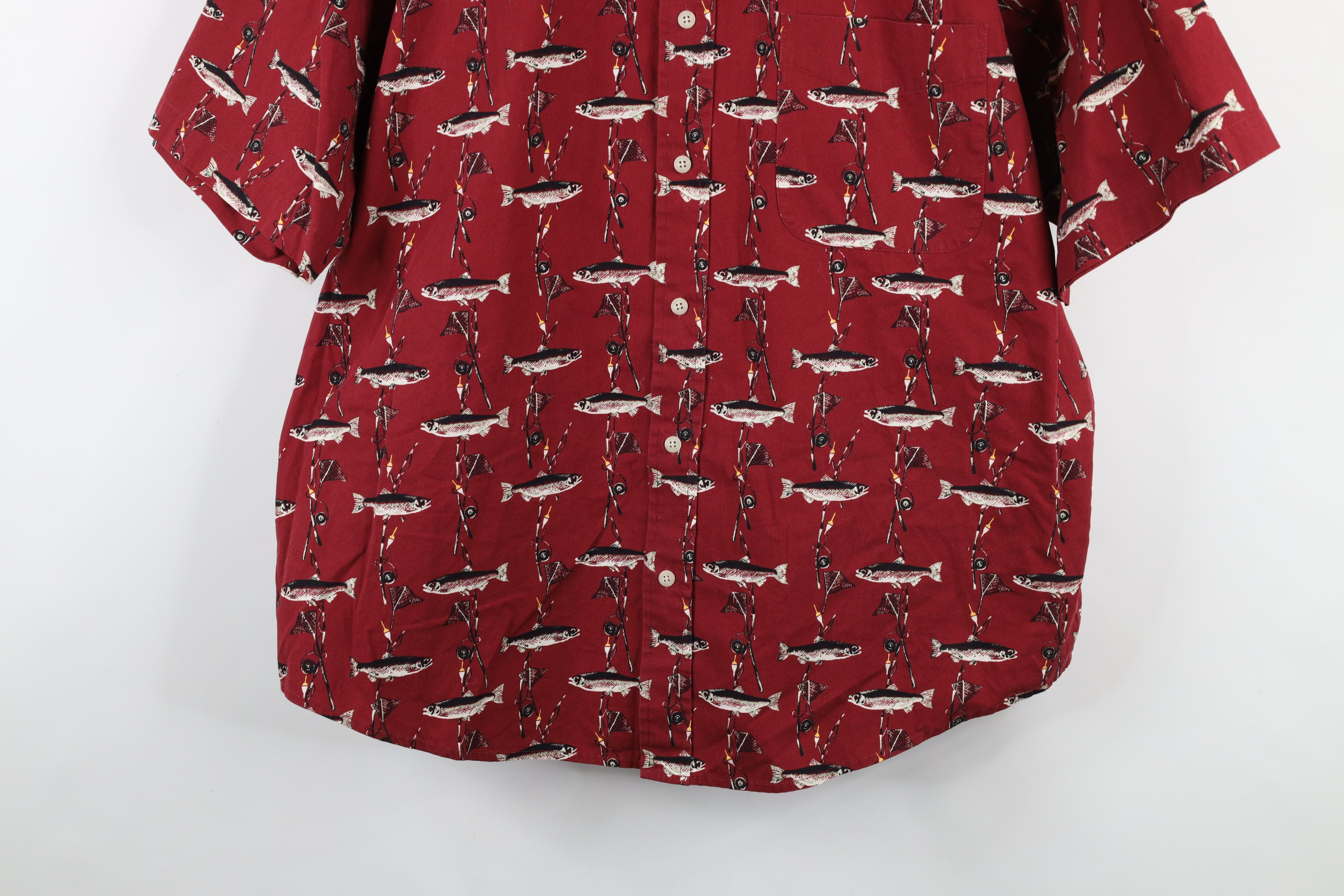 Vintage Vintage 90s Streetwear Fish All Over Print Button Shirt Size US L / EU 52-54 / 3 - 3 Thumbnail