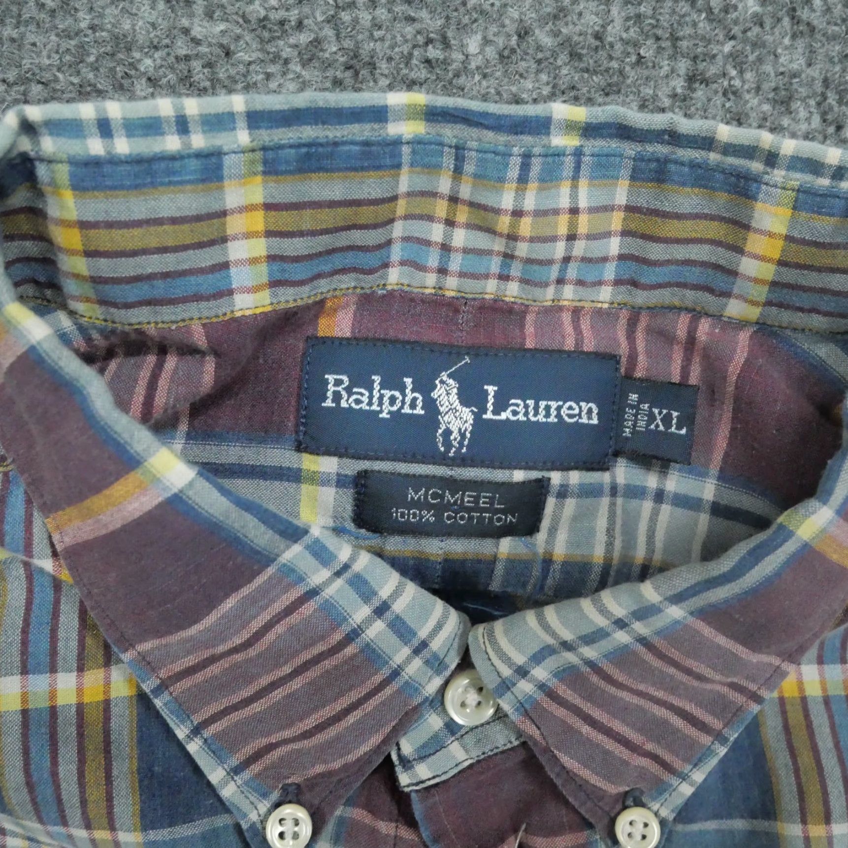 Ralph Lauren Ralph Lauren Shirt Mens XL Multicolor Plaid Button-Up Collar Down Button-Front Classic Preppy Logo Pony Size US XL / EU 56 / 4 - 4 Thumbnail