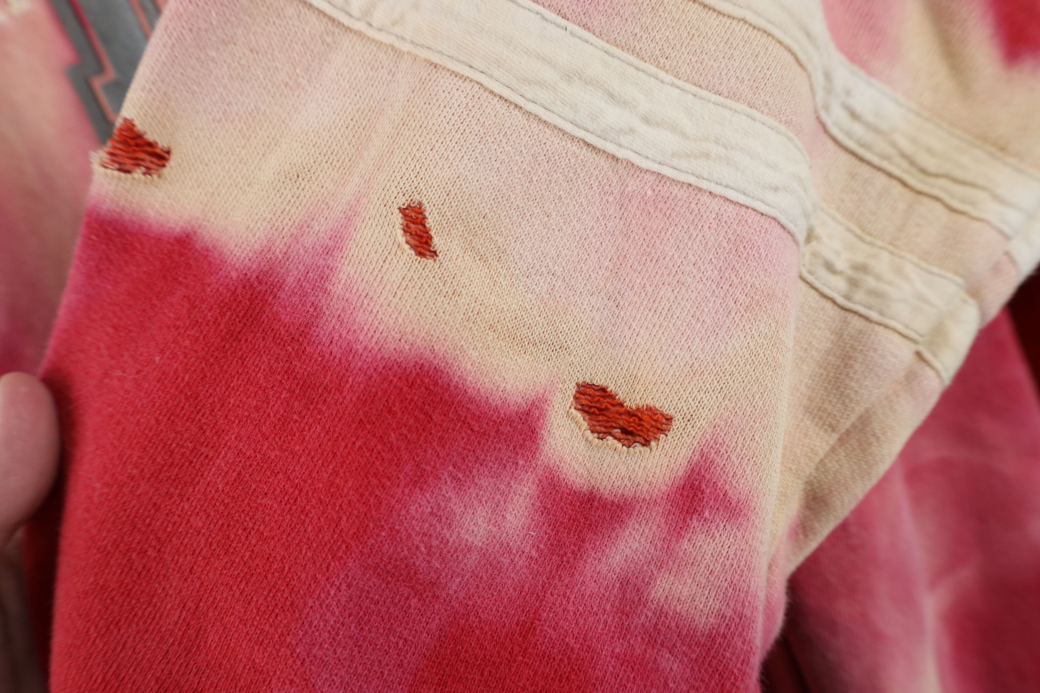 Nautica Vintage 90s Nautica Spell Acid Wash Hoodie Sweatshirt Red Size US M / EU 48-50 / 2 - 4 Thumbnail
