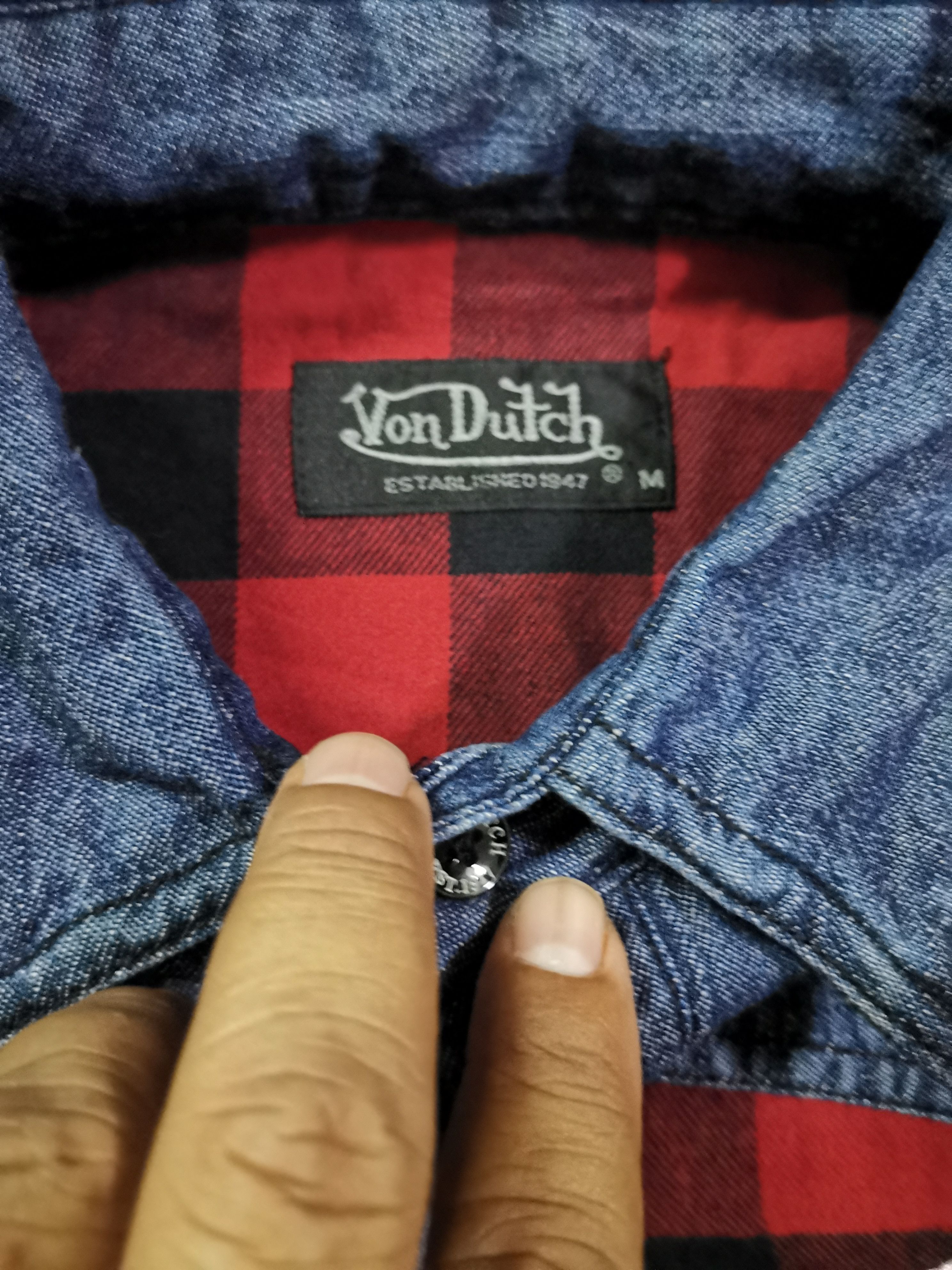 Indian Motorcycle × Von Dutch 💥Von Dutch Long Sleeve Button Up Shirt Size US M / EU 48-50 / 2 - 3 Thumbnail