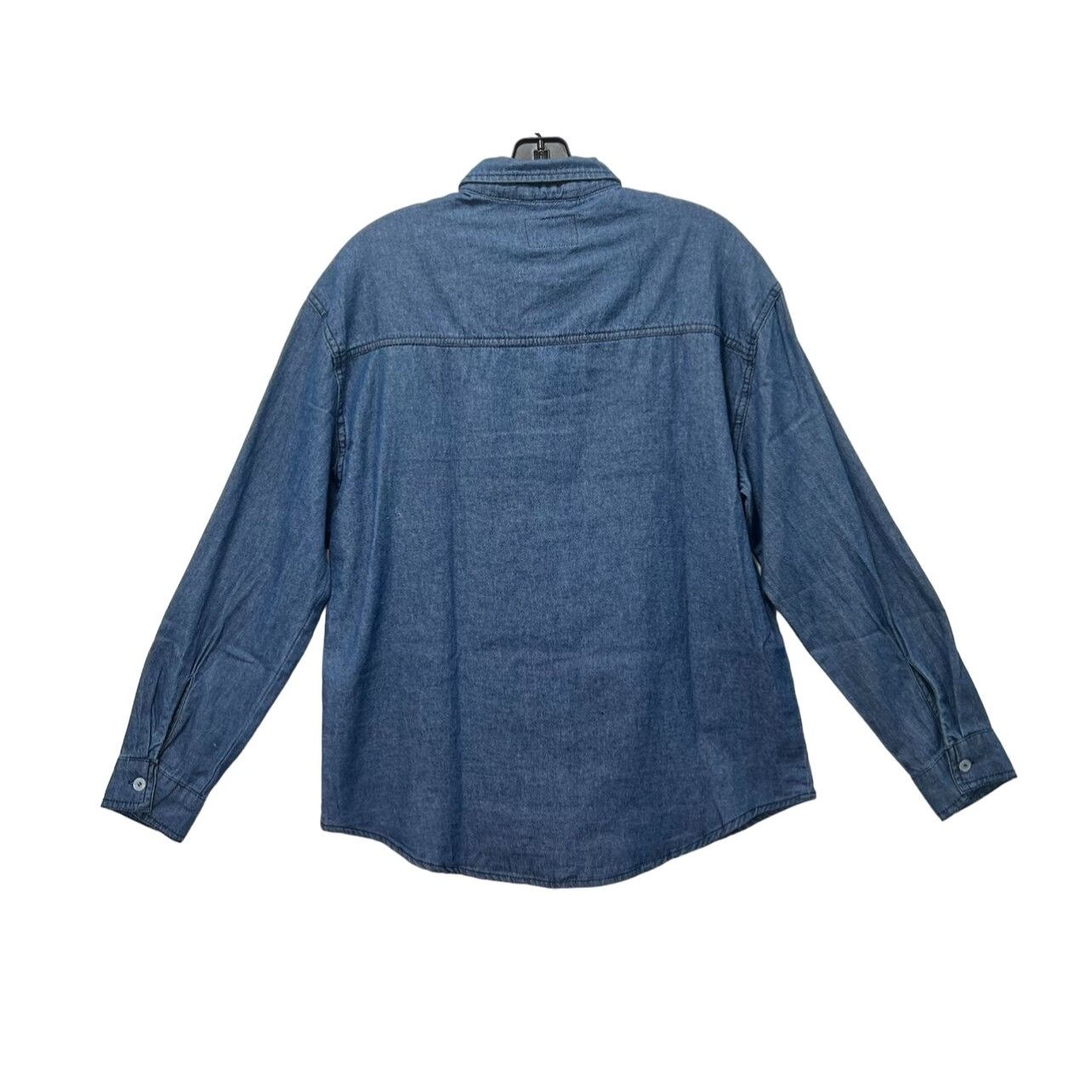 rue21 Rue 21 - Women's Chambray Long Sleeve Button Down Shirt With Size S / US 4 / IT 40 - 2 Thumbnail