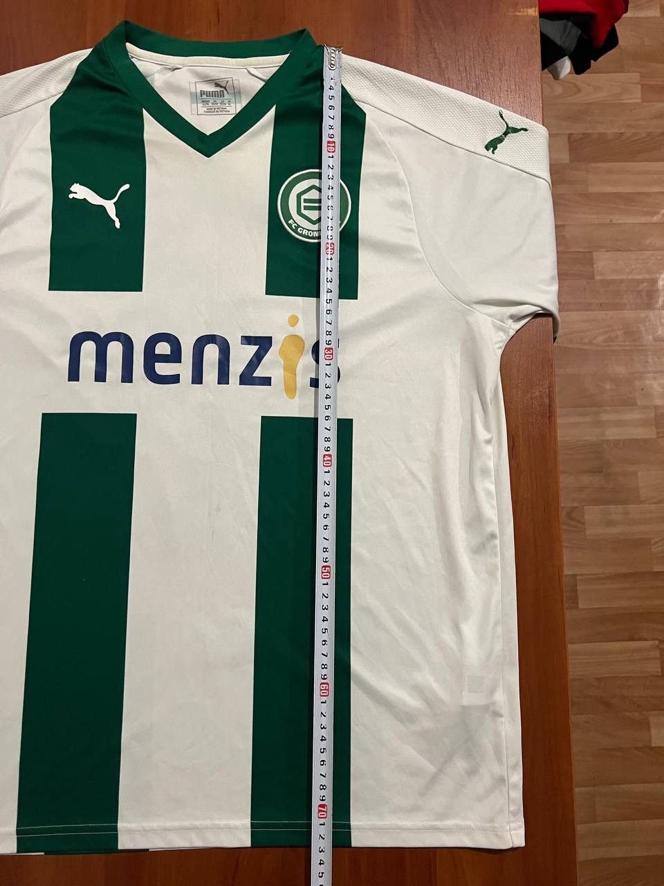 Puma 2017/18 FC GRONINGEN #10 MATCH WORN SOCCER JERSEY SHIRT XL Size US XL / EU 56 / 4 - 22 Thumbnail