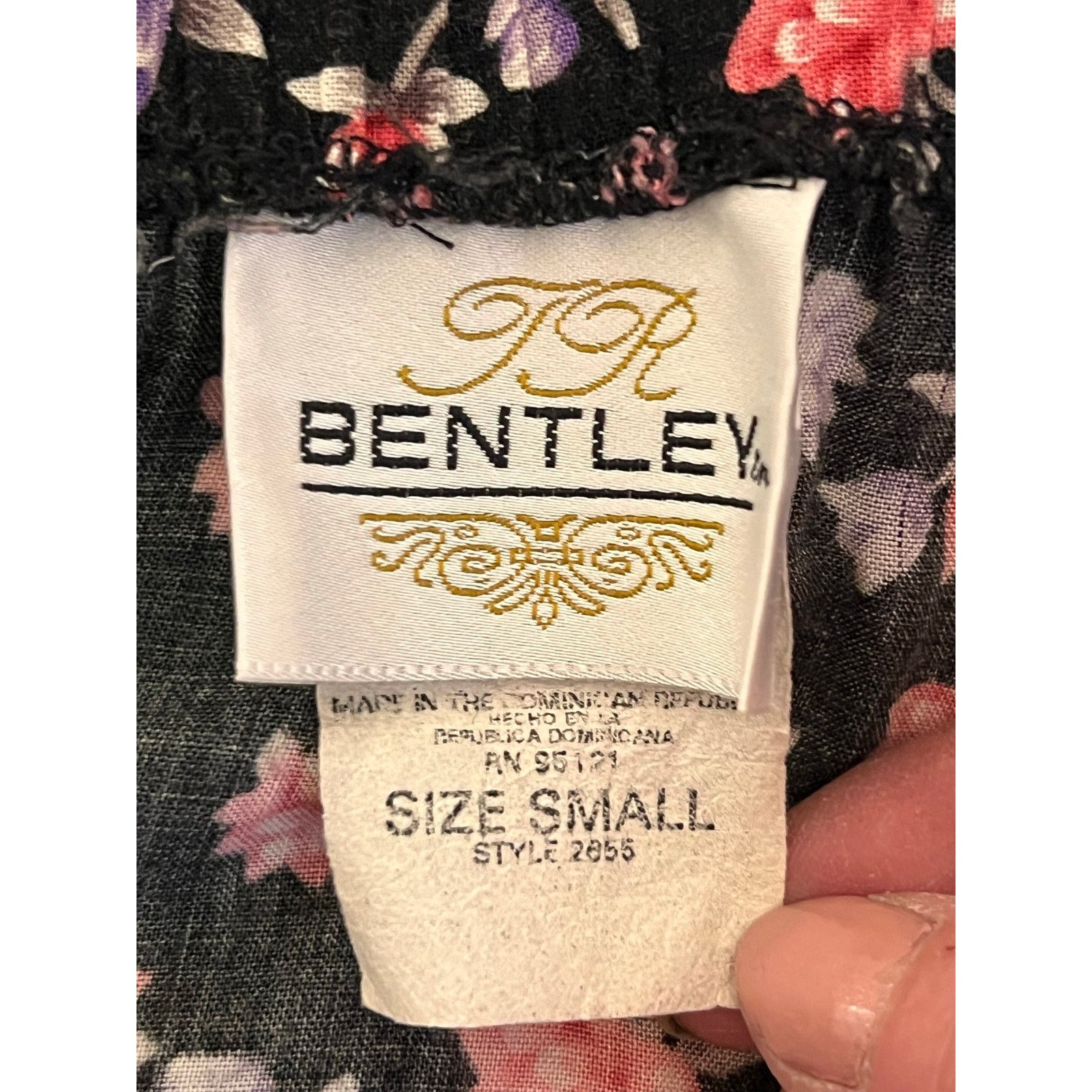 Other Vintage 90s TR Bentley Floral Rayon Maxi Skirt Whimsigoth Size 34" / US 12 / IT 48 - 5 Thumbnail
