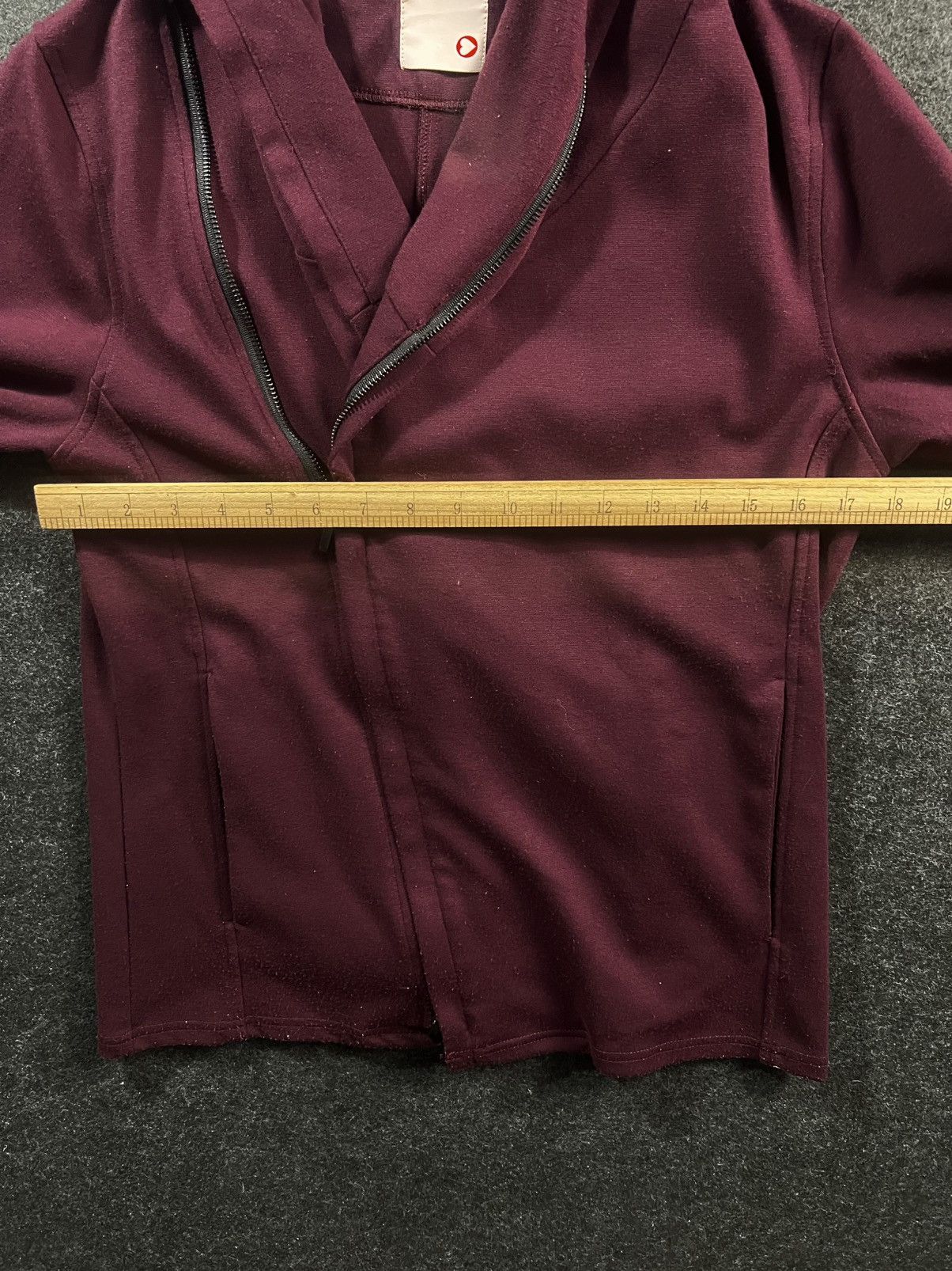 Morgan Homme Morgan Maroon Asymmetrical Hoodie Morgan De Toi Rare Size US S / EU 44-46 / 1 - 5 Thumbnail