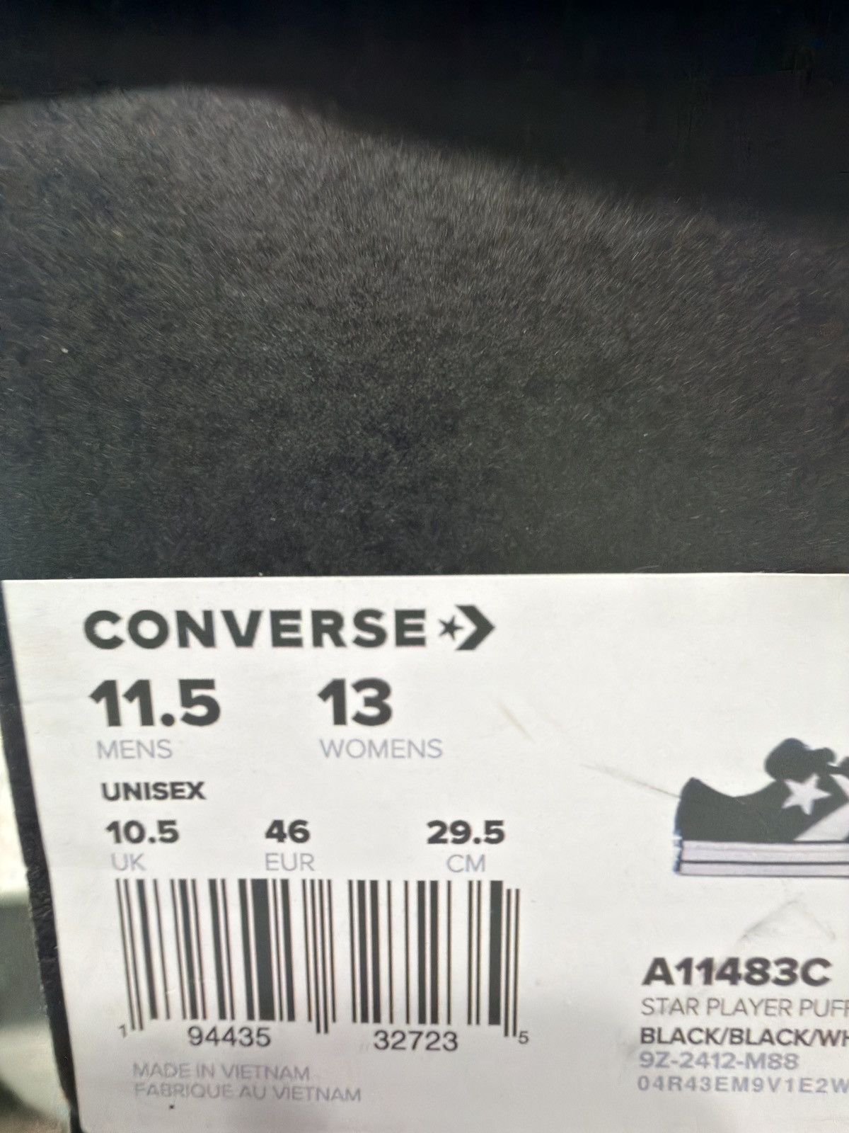 Converse Star Player Puffer Size US 11.5 / EU 44-45 - 9 Thumbnail