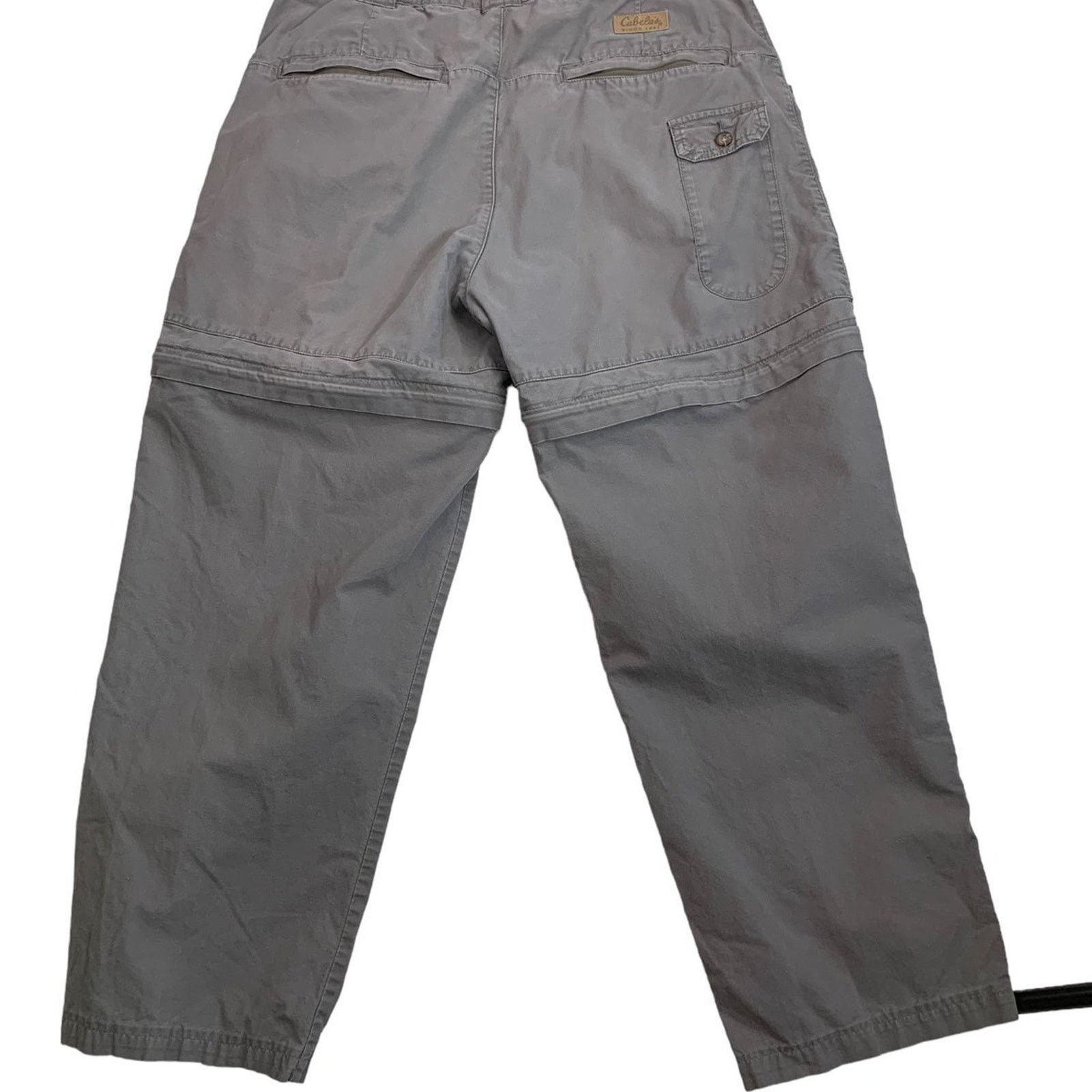 Cabelas Cabela’s Mens Outdoor Cargo Convertible Pants Cotton 38X30 Size US 38 / EU 54 - 4 Thumbnail
