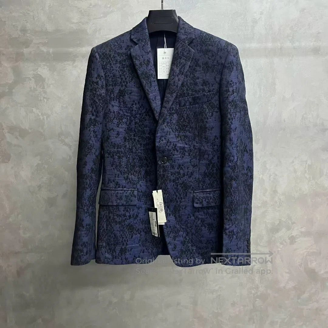 Versace Versace Blue Patterned Casual Blazer. Size US S / EU 44-46 / 1 - 1 Thumbnail