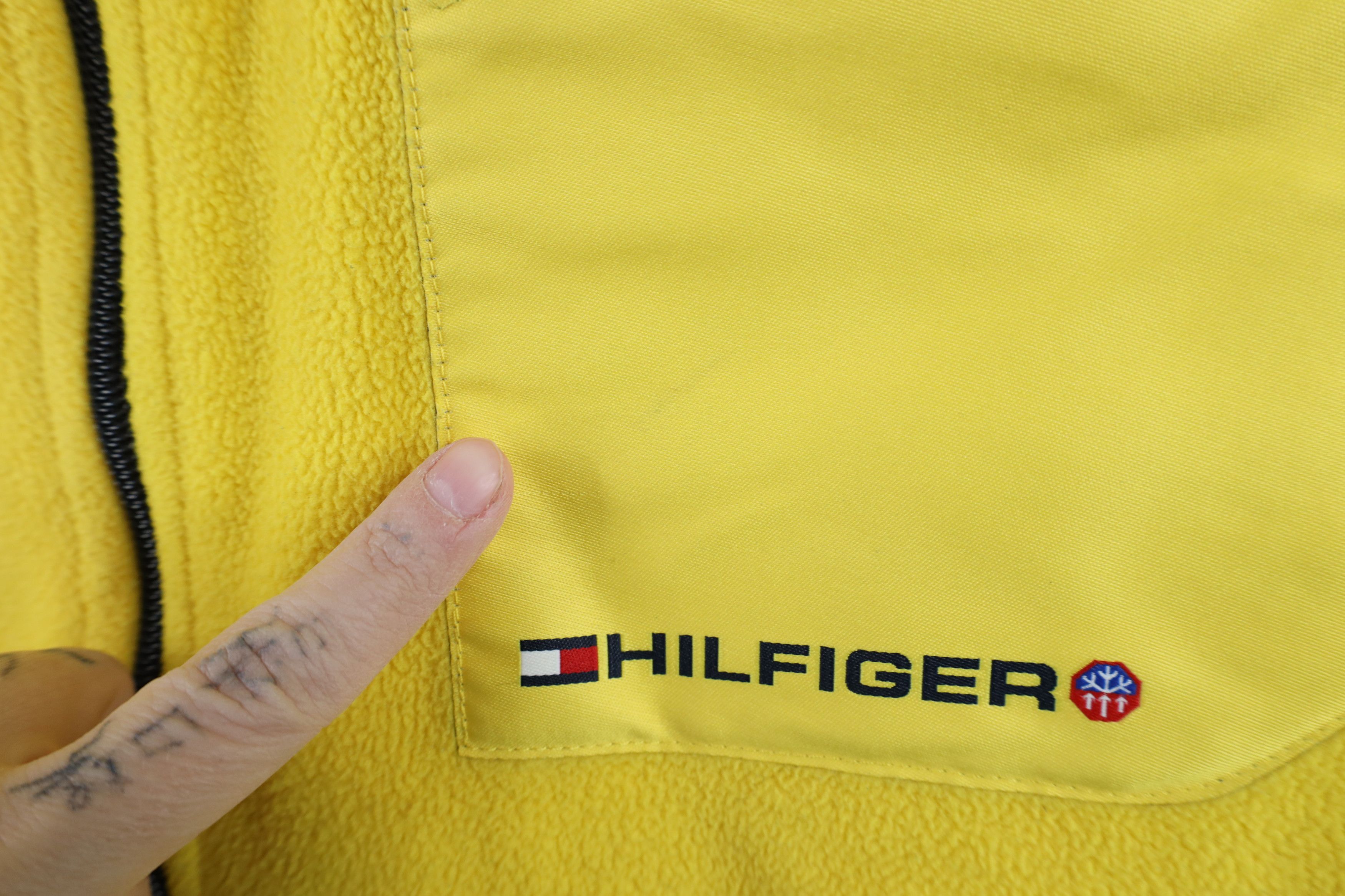 Tommy Hilfiger Vintage Tommy Hilfiger Full Zip Fleece Vest Jacket Yellow Size US L / EU 52-54 / 3 - 5 Thumbnail