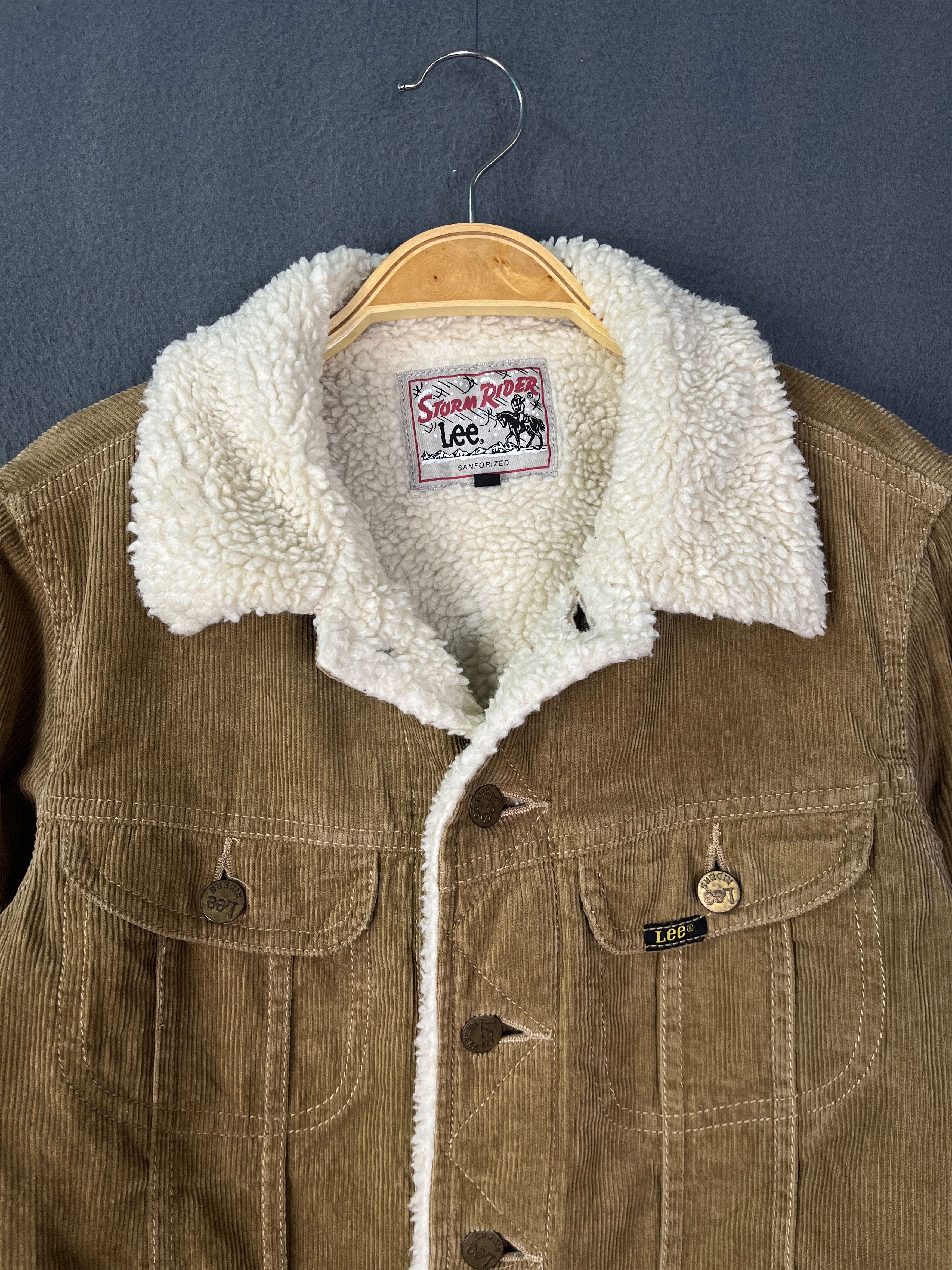 Lee Lee Storm Rider Corduroy Sherpa Lined Trucker Type 3 Jacket Size S / US 4 / IT 40 - 3 Thumbnail