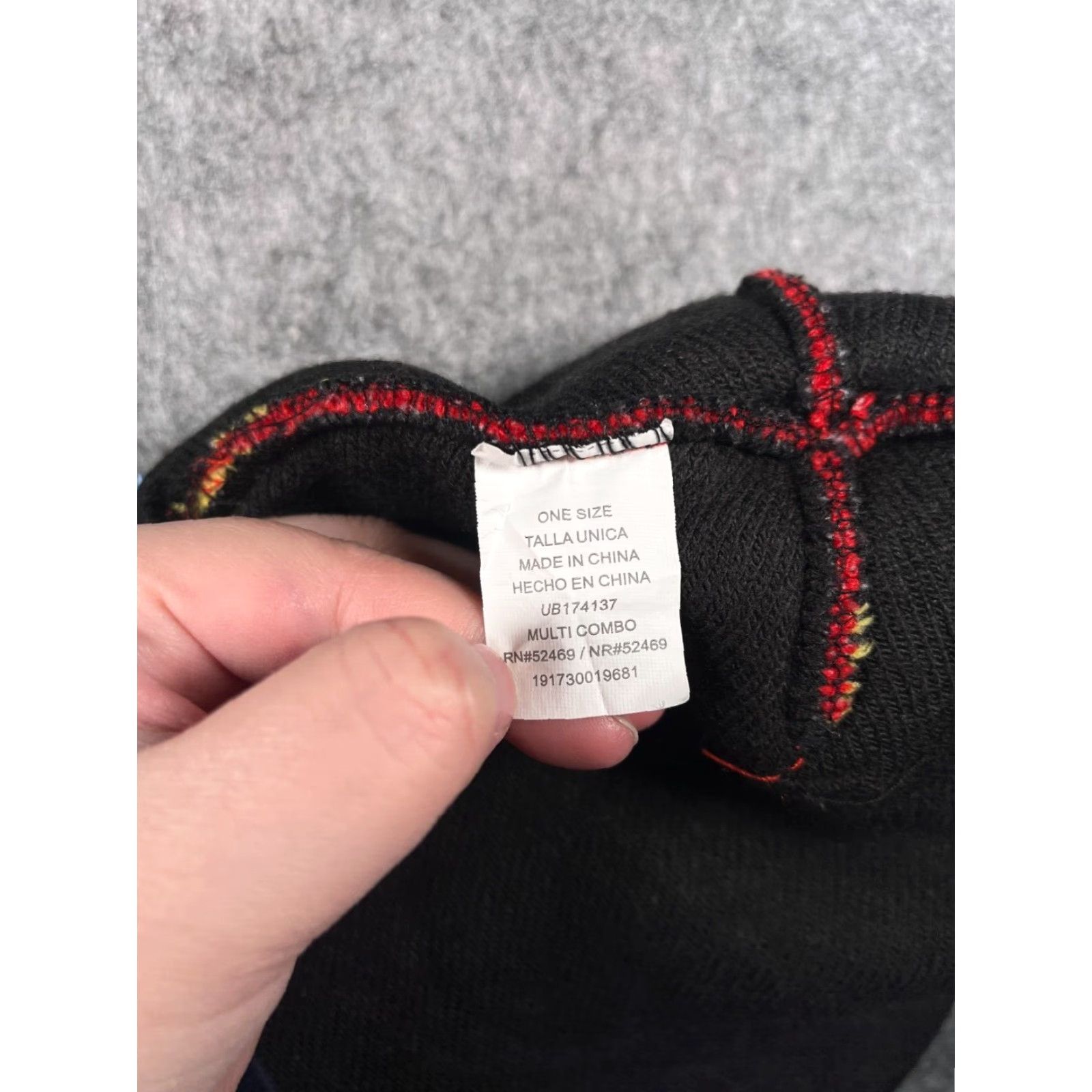 Walmart Naughty Or Nice Beanie Toque Adult OS Red Fair Isle Knit Acrylic Sequin Ski Pom Nike Shirt? Size ONE SIZE - 8 Thumbnail