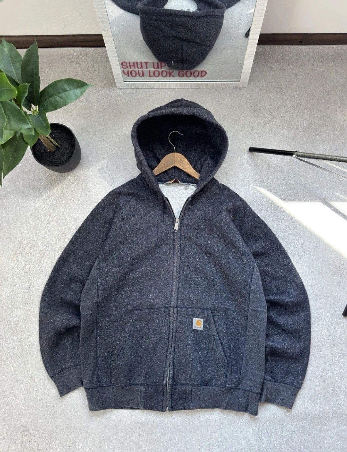 Carhartt Vintage Carhartt Hooded Waider Full Zip Blue Hoodie Jacket Size US XL / EU 56 / 4 - 1 Thumbnail