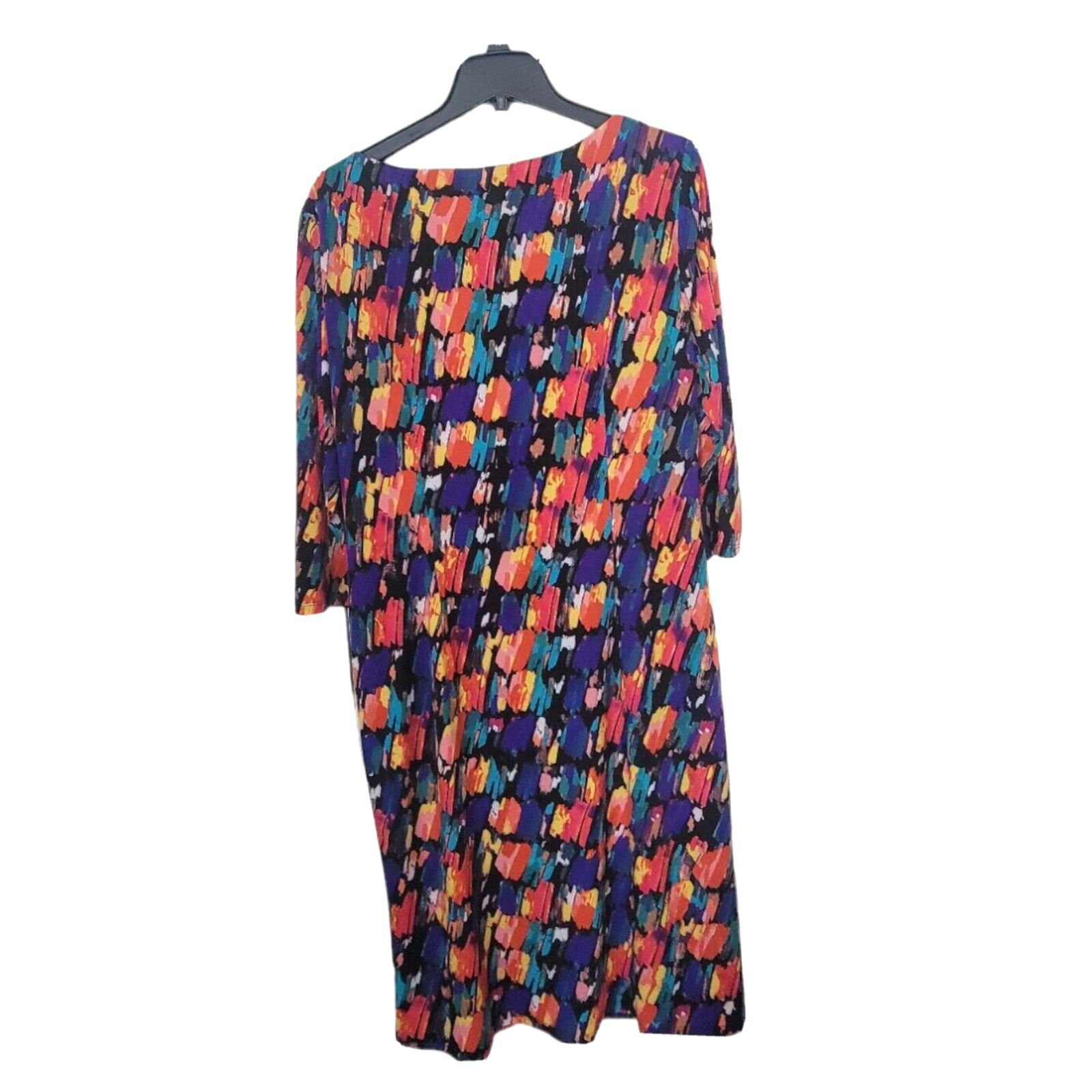 Anne Klein Anne Klein Color Abstract Graphic Dress Drape Neck Size 14 Size XL / US 12-14 / IT 48-50 - 2 Thumbnail