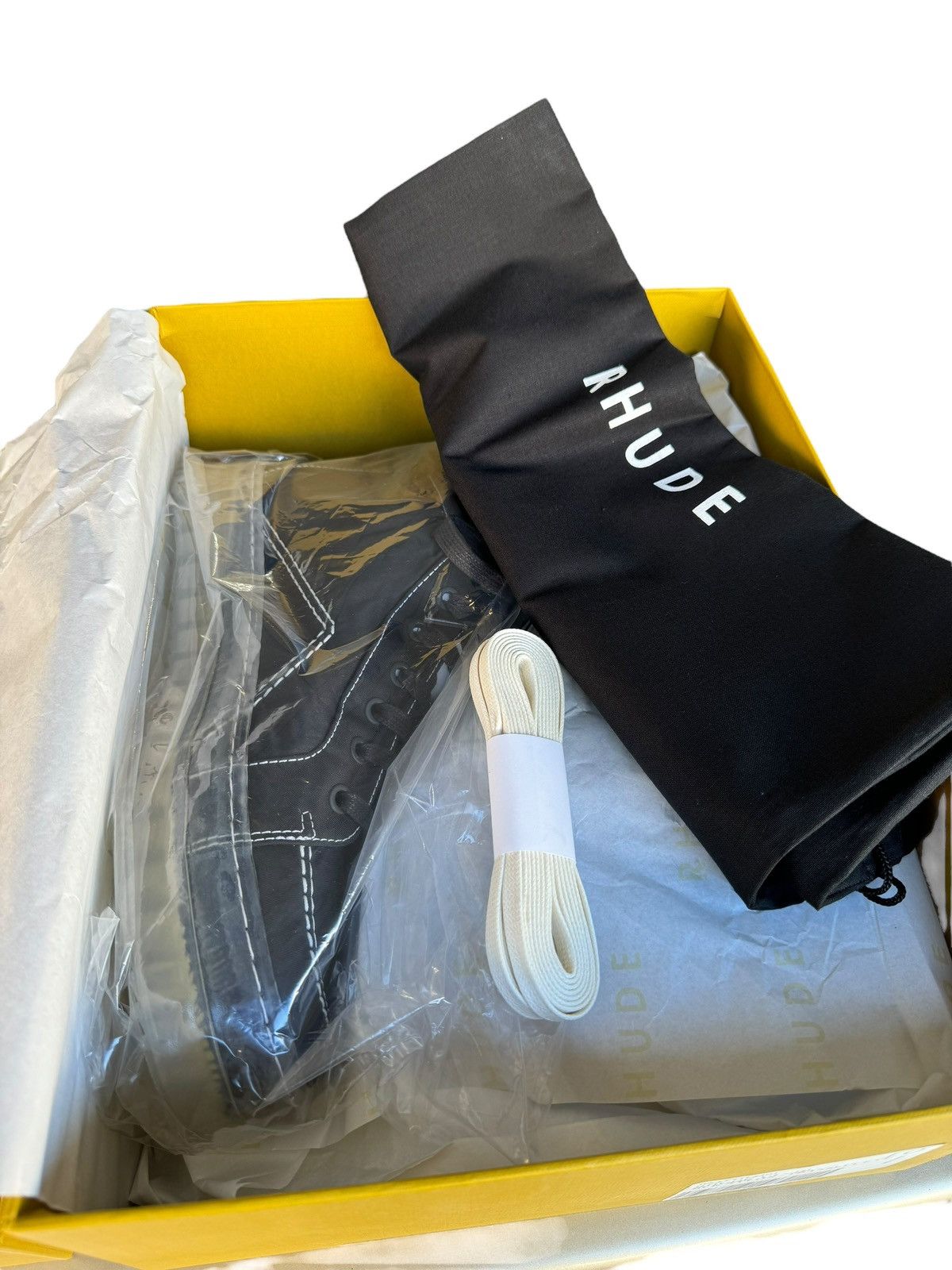 Rhude V1 Black Hi Translucent Sole Size US 9 / EU 42 - 5 Thumbnail