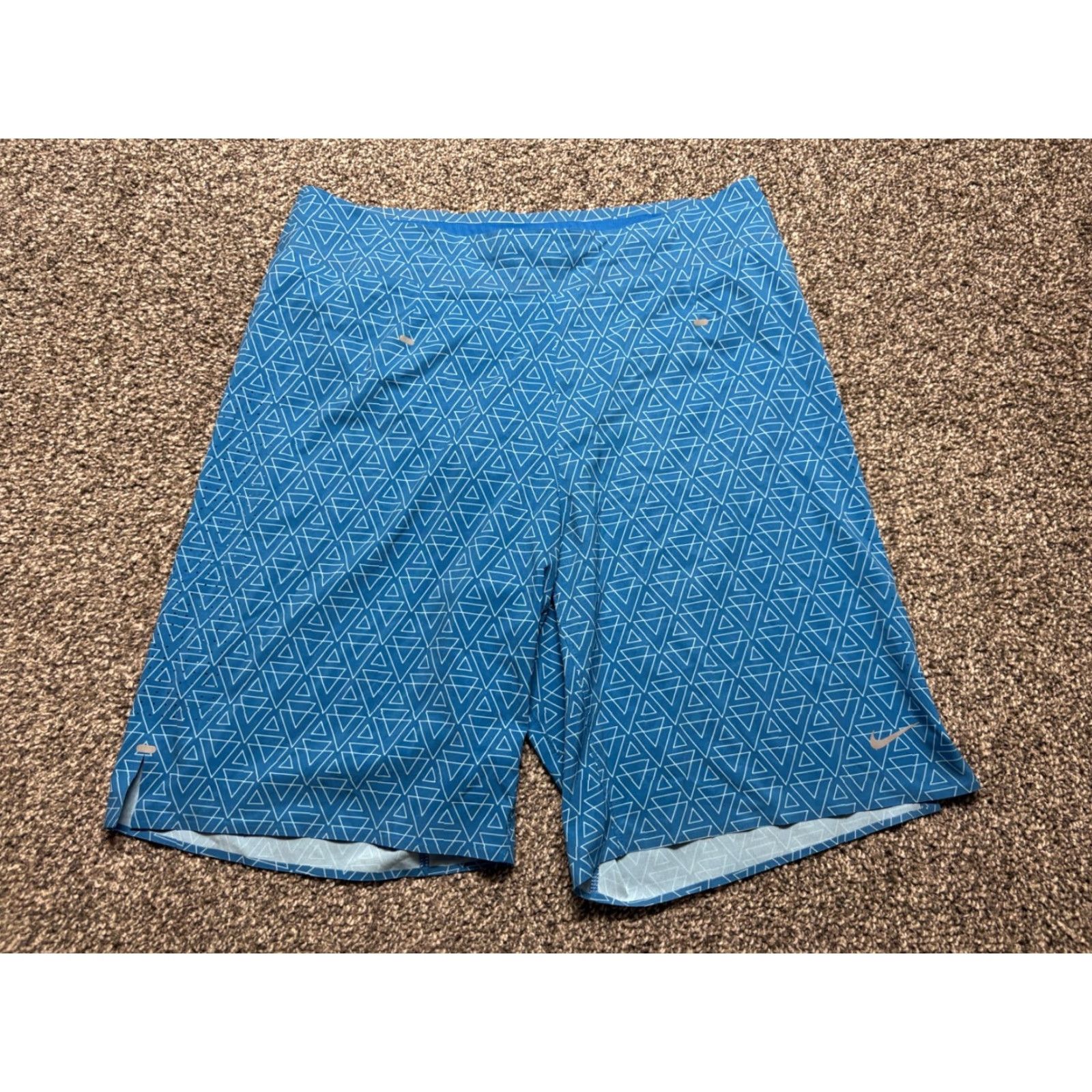 Nike Nike Running Shorts Mens 30 Blue Instinct Print Lightweight Dri-Fit 612165 Size US 31 - 2 Thumbnail