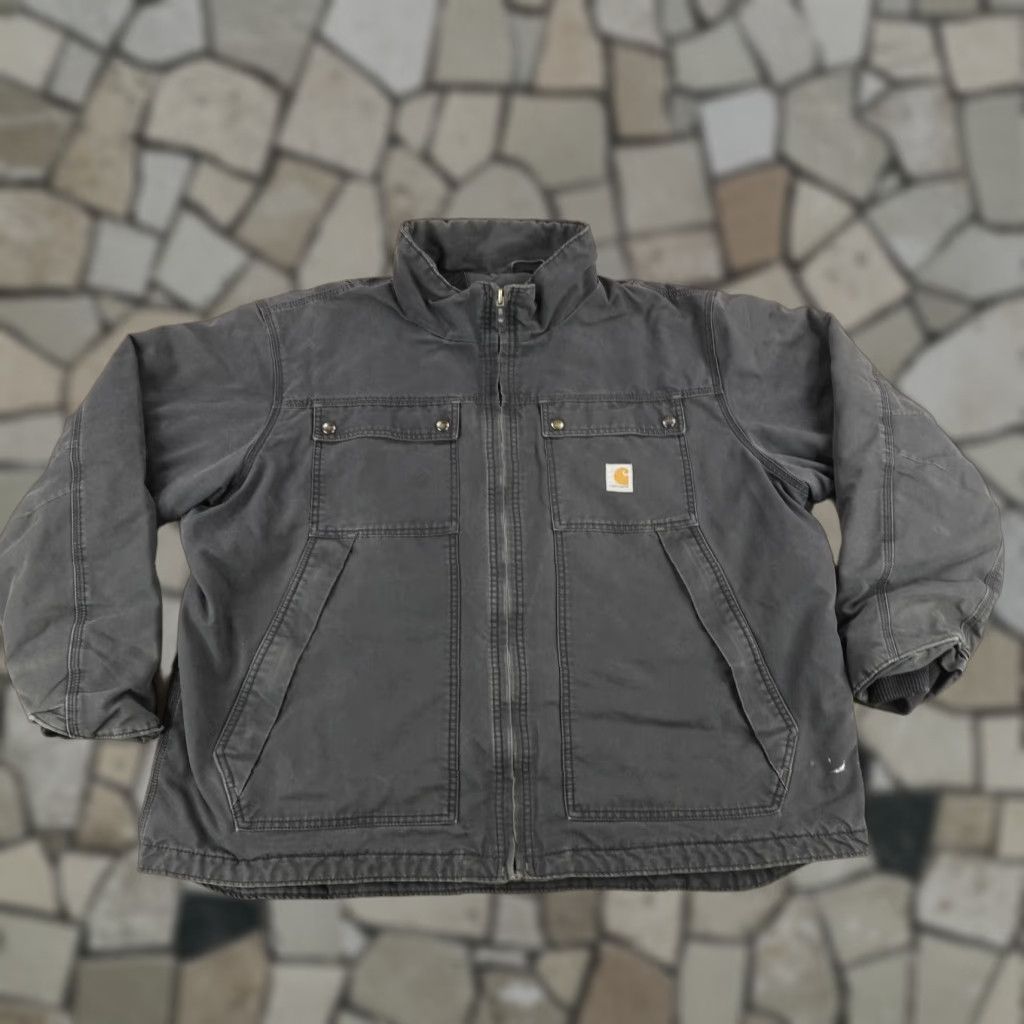 Carhartt VINTAGE Carhartt Canvas Jacket Mens XXL Casual Workwear 2XL Black Outdoor Mid-Length Size US XXL / EU 58 / 5 - 1 Thumbnail