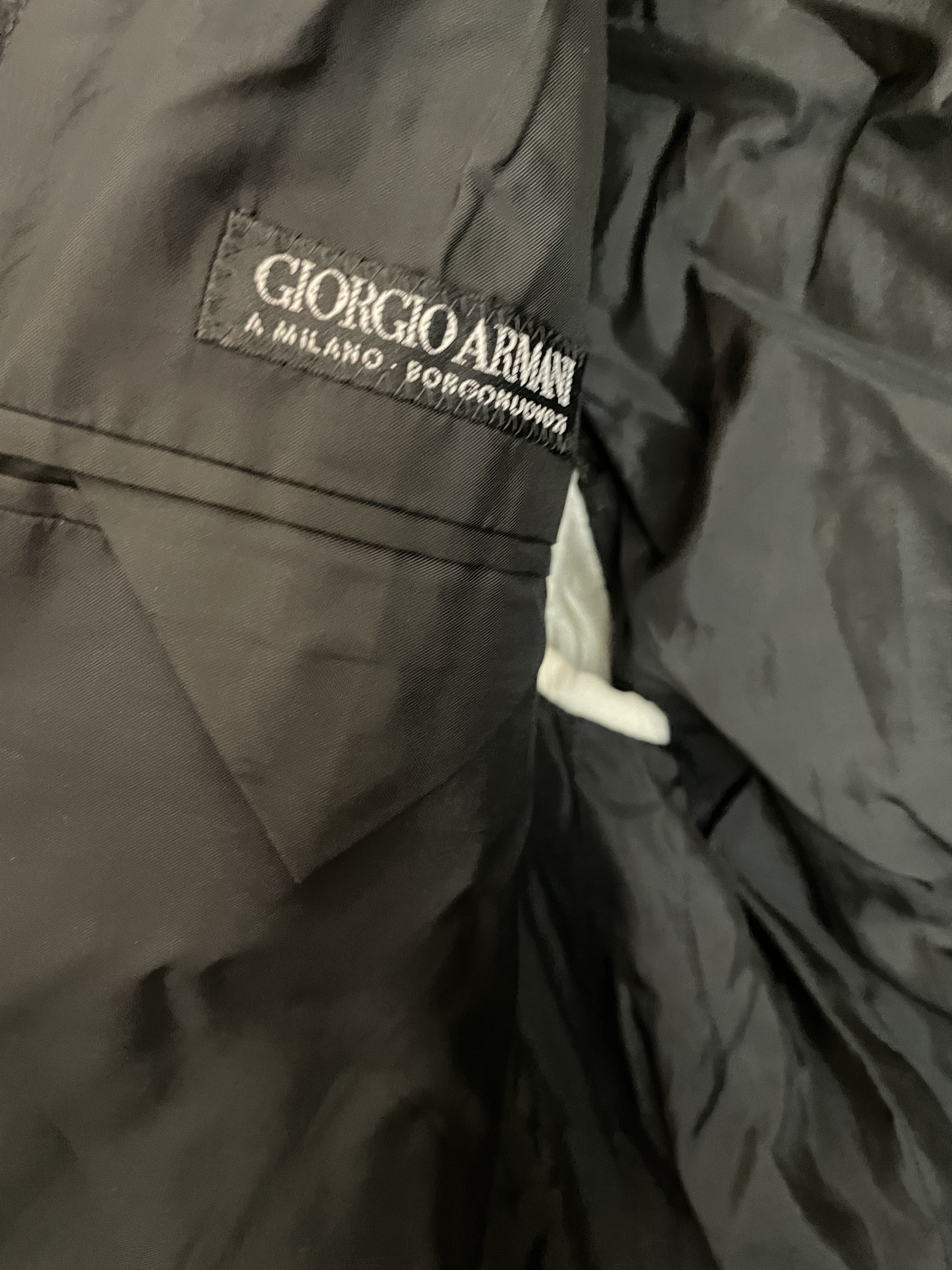 Giorgio Armani 🔥 Giorgio Armani® RARE 90s Twill Double Breasted Blazer Size 44R - 6 Thumbnail