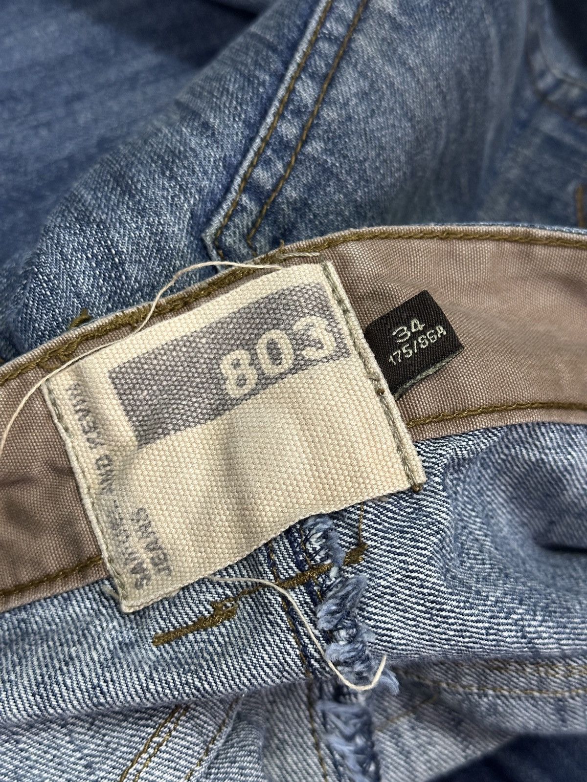 Japanese Brand Samuel Kevin Distress Denim Size US 34 / EU 50 - 6 Thumbnail