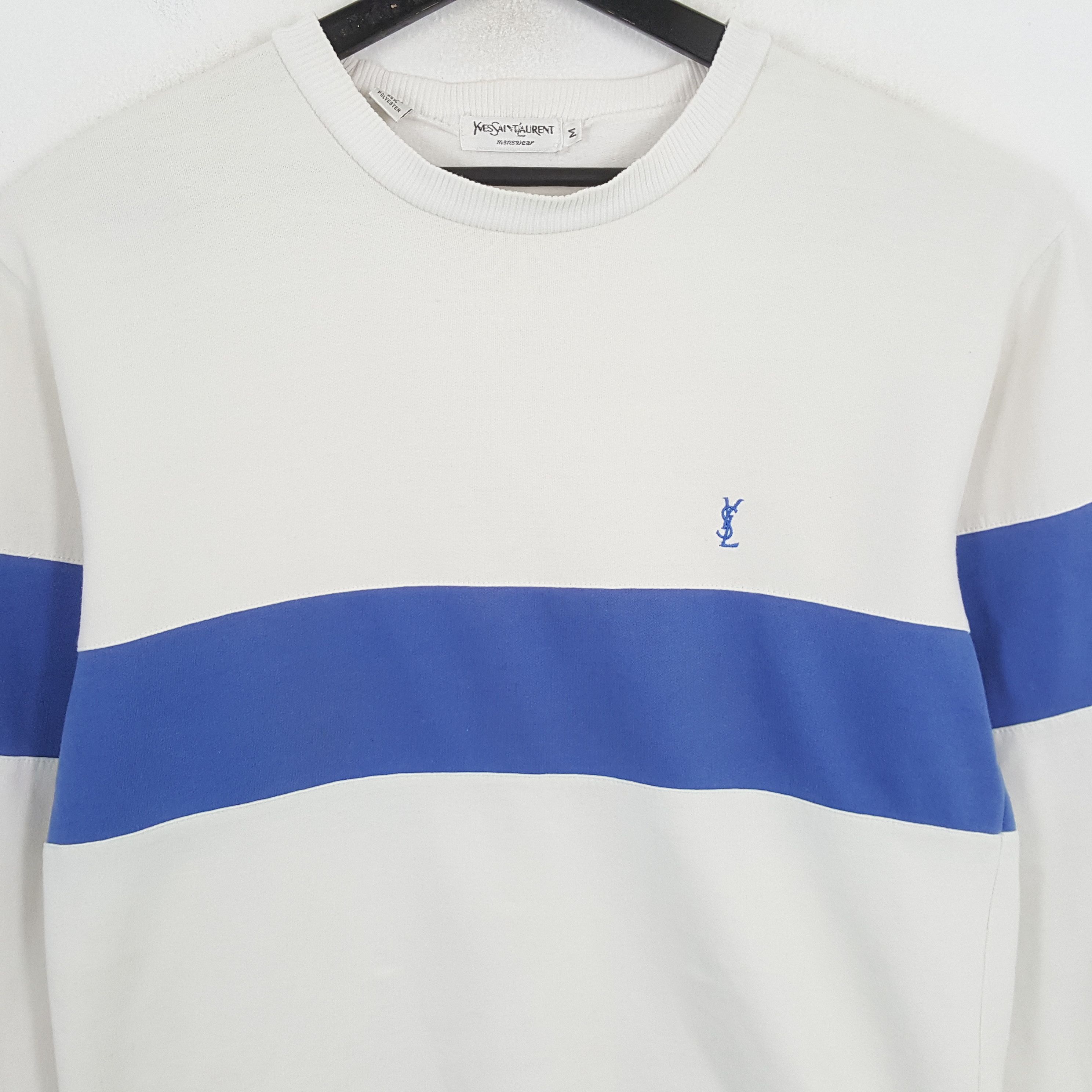 Vintage × Yves Saint Laurent YVES SAINT LAURENT Fashion Brand Small Logo Sweatshirt Size US M / EU 48-50 / 2 - 2 Thumbnail