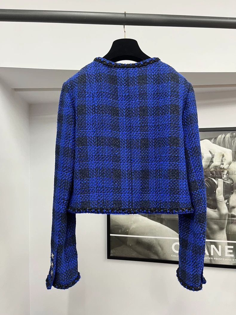 Chanel Chanel 23P blue tweed short jacket Size XS / US 0-2 / IT 36-38 - 3 Thumbnail