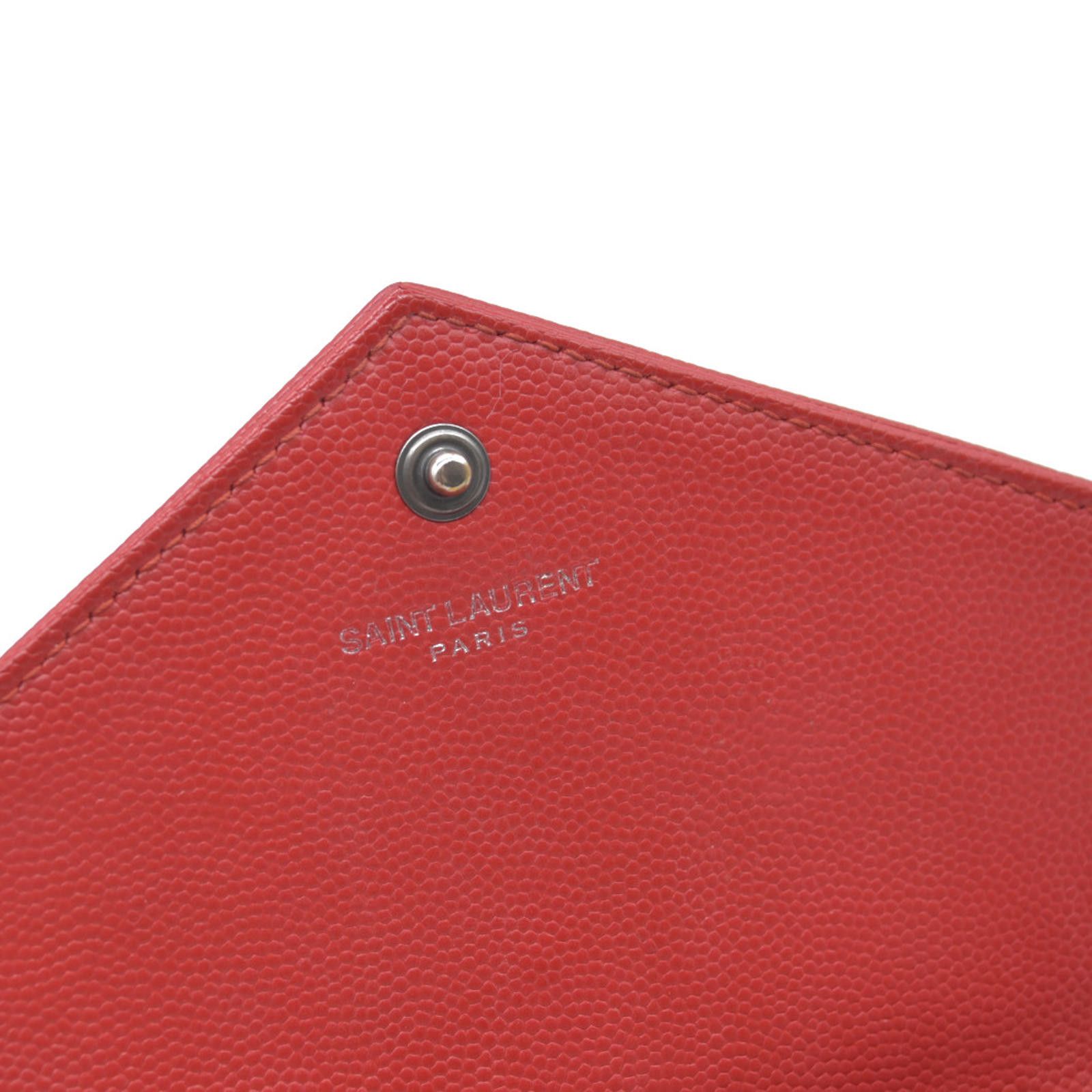Saint Laurent Paris Saint Laurent Grain De Poudre Matelasse Chevron Monogram Size ONE SIZE - 10 Thumbnail