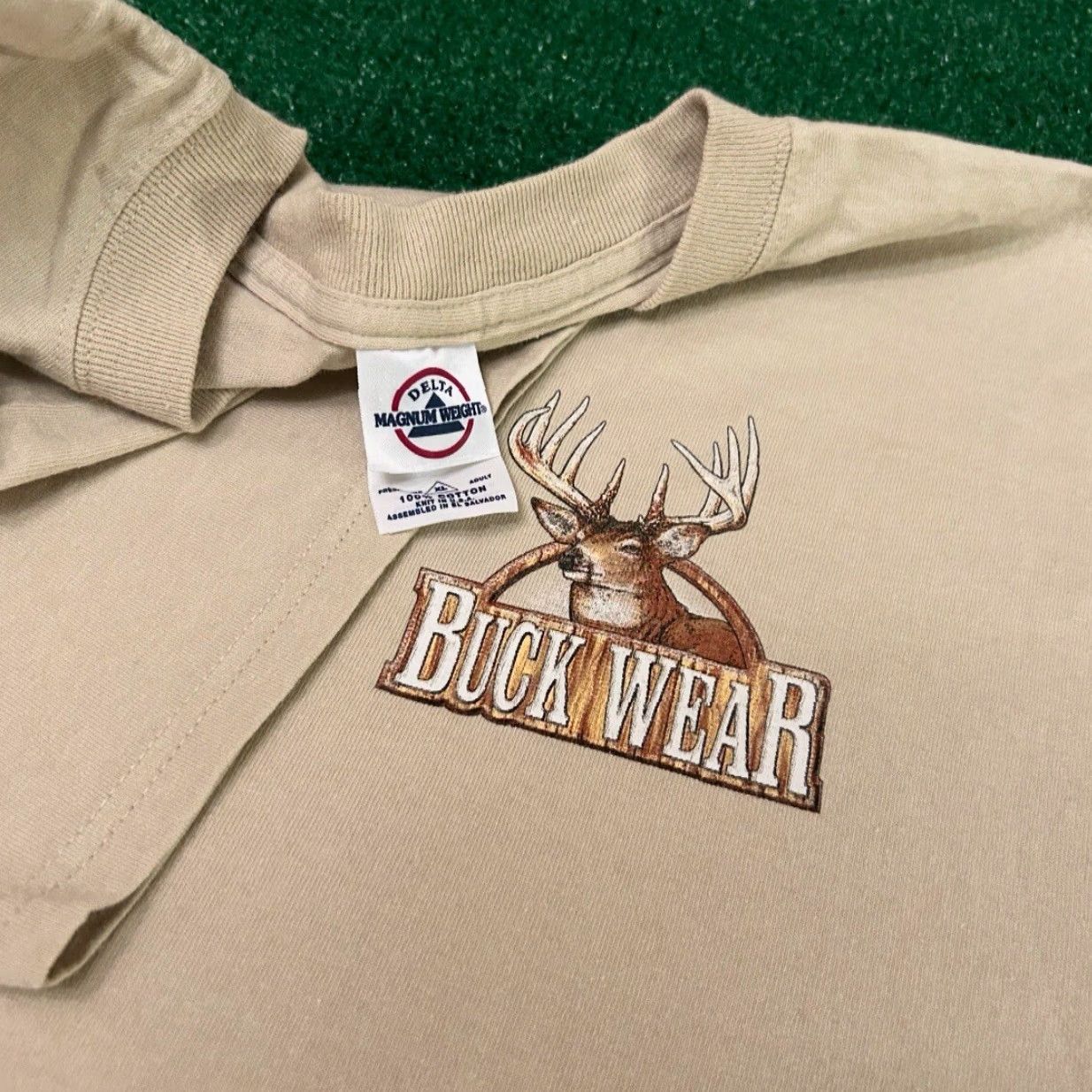 Hunter VINTAGE Buck Wear Hunter Thanks Giving Humor 2003 Hunting VTG Shirt Mens XL Beige Short Sleeve T-Shirt 90s Outdoor Funny Men Size US XL / EU 56 / 4 - 4 Thumbnail