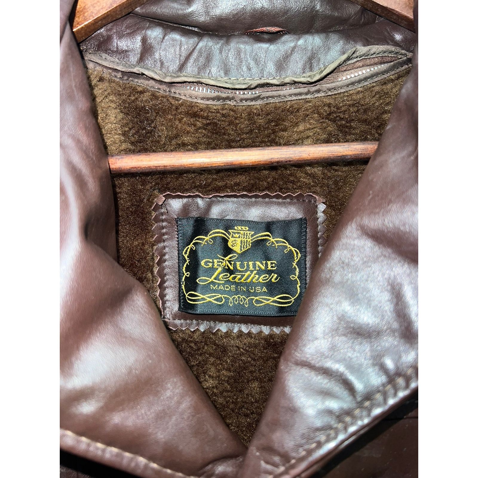 Vintage Vintage Brown Leather Jacket Button Up Outerwear Coat VTG L Size US L / EU 52-54 / 3 - 7 Thumbnail