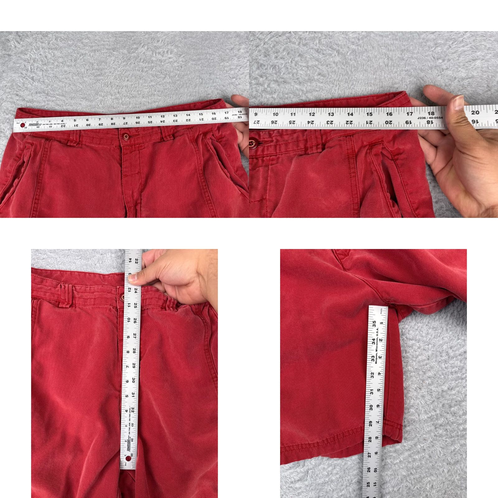 Tommy Bahama Tommy Bahama Shorts Men Red Cargo Cotton Tencel Blend Flat Front RELAX 36 34x8 Size US 36 / EU 52 - 9 Thumbnail