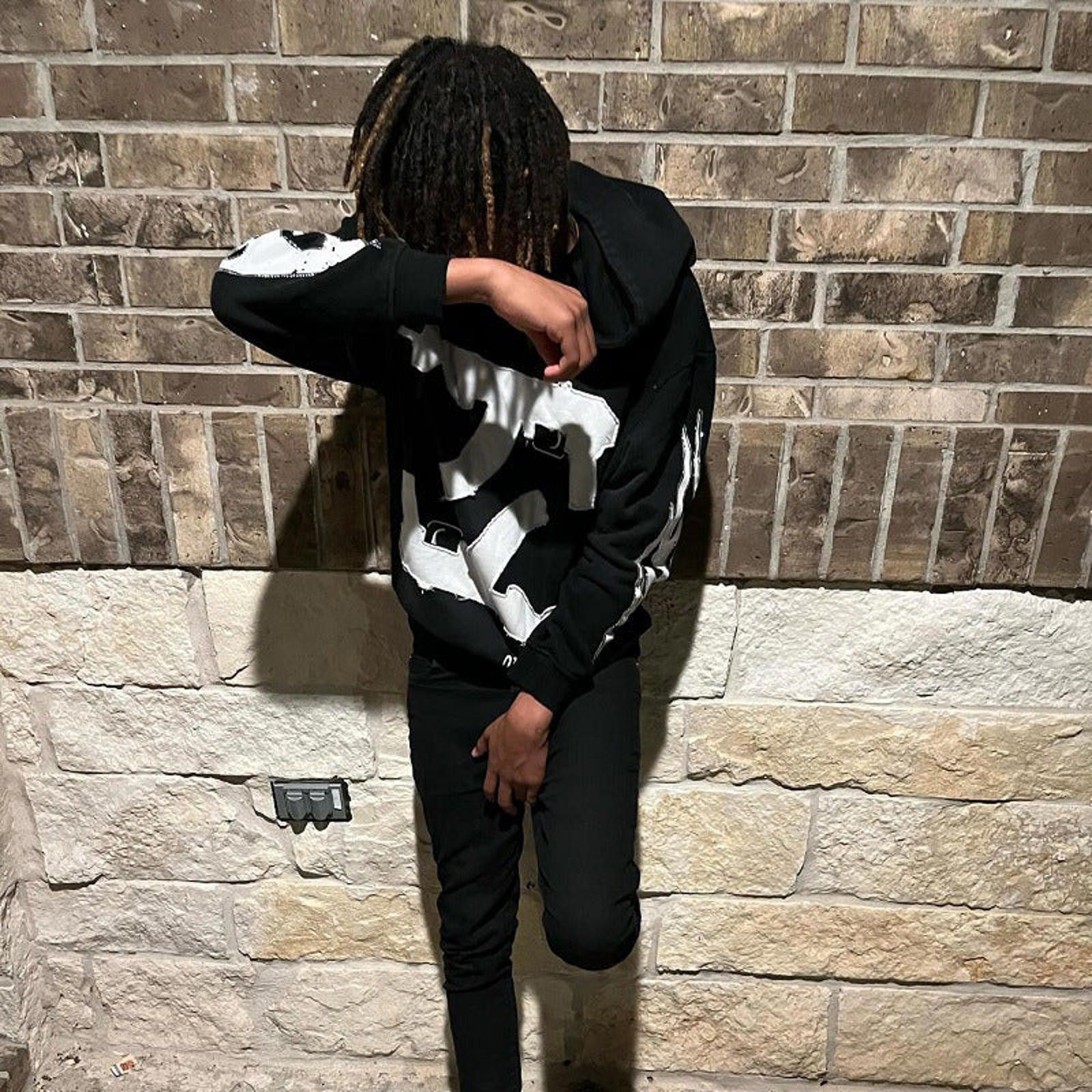 Other Rifle-Flame Graphic Gothic Pullover Hoodie Size US M / EU 48-50 / 2 - 3 Thumbnail