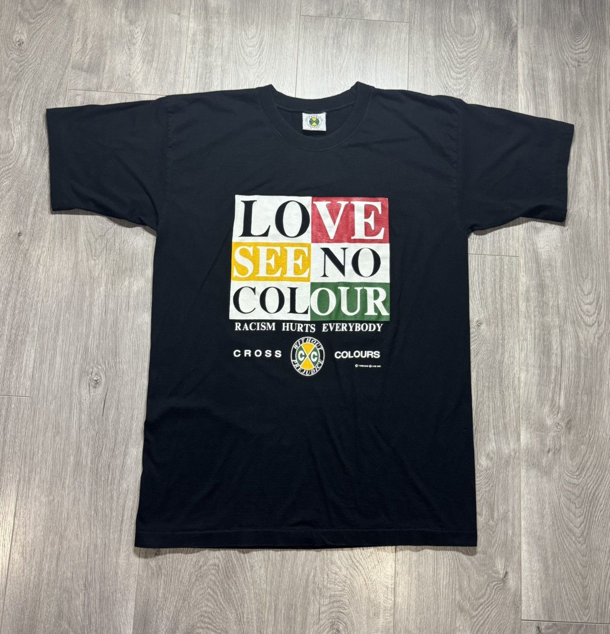 Cross Colours Cross Colours Love See No Colour - Racism hurts everyone 90s Size US L / EU 52-54 / 3 - 1 Thumbnail