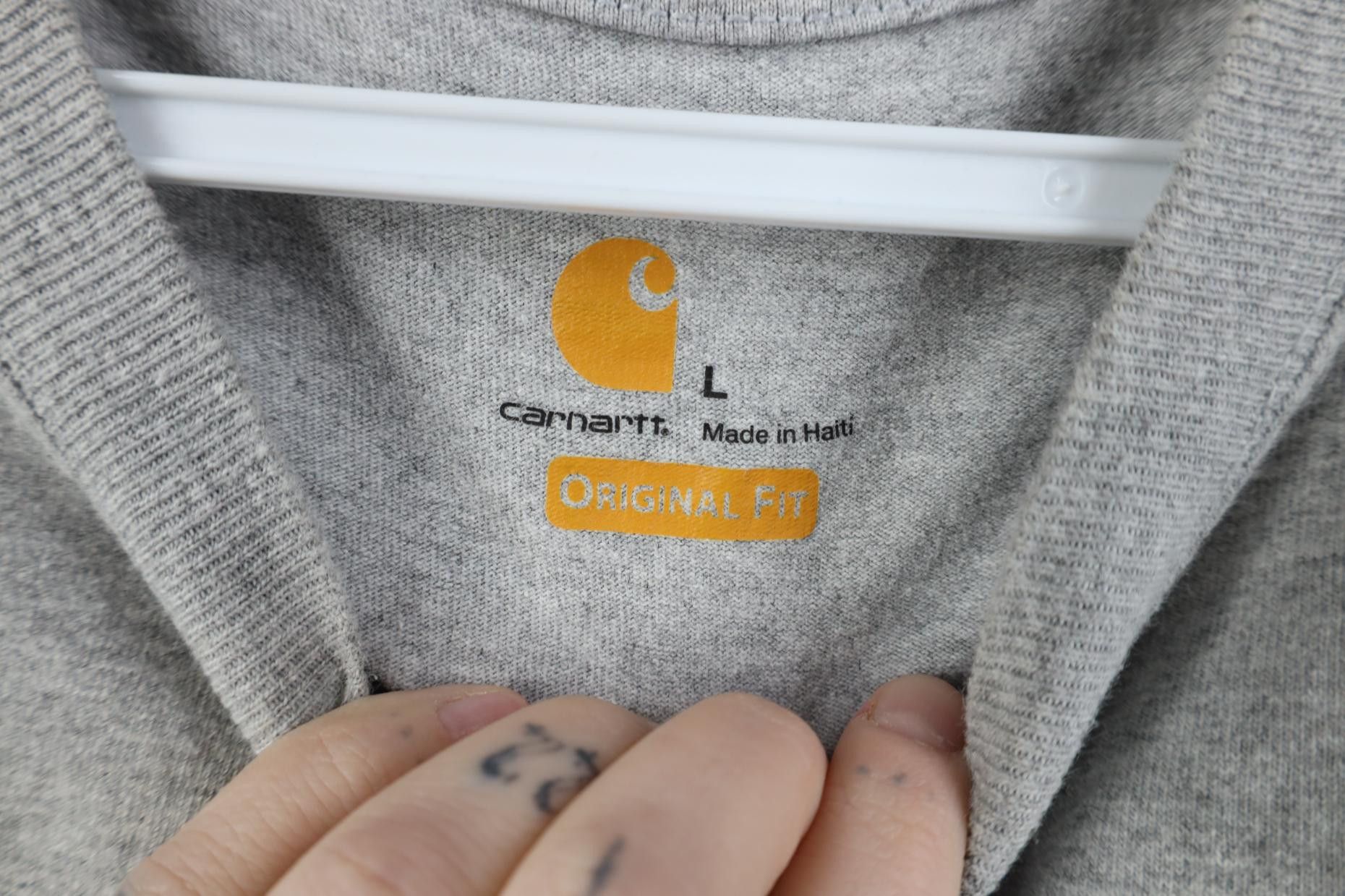 Carhartt Y2K Carhartt Heavyweight Pocket T-Shirt Heather Gray Size US L / EU 52-54 / 3 - 10 Thumbnail