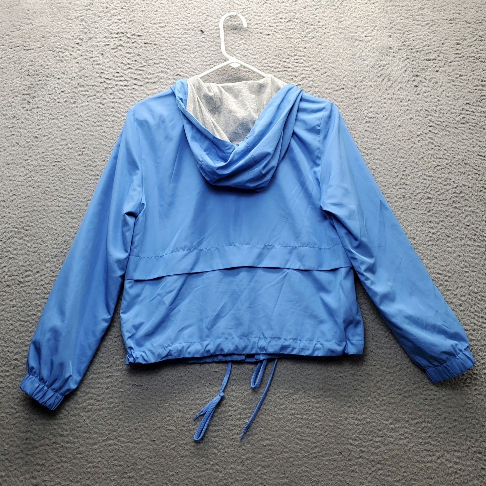 H&M H&M Divided Rain Jacket Women XS Blue Hooded Full Zip Size XS / US 0-2 / IT 36-38 - 2 Thumbnail