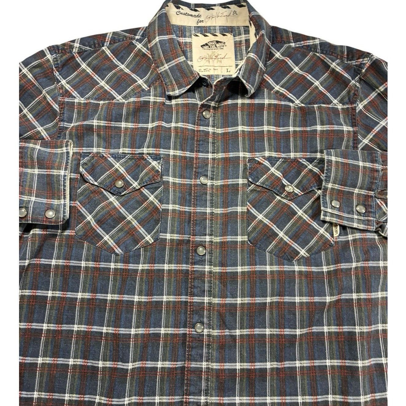 Vans Vans Men Plaid Shirt L Grunge Skater Y2K Anthony Van Engelen Size US L / EU 52-54 / 3 - 4 Thumbnail