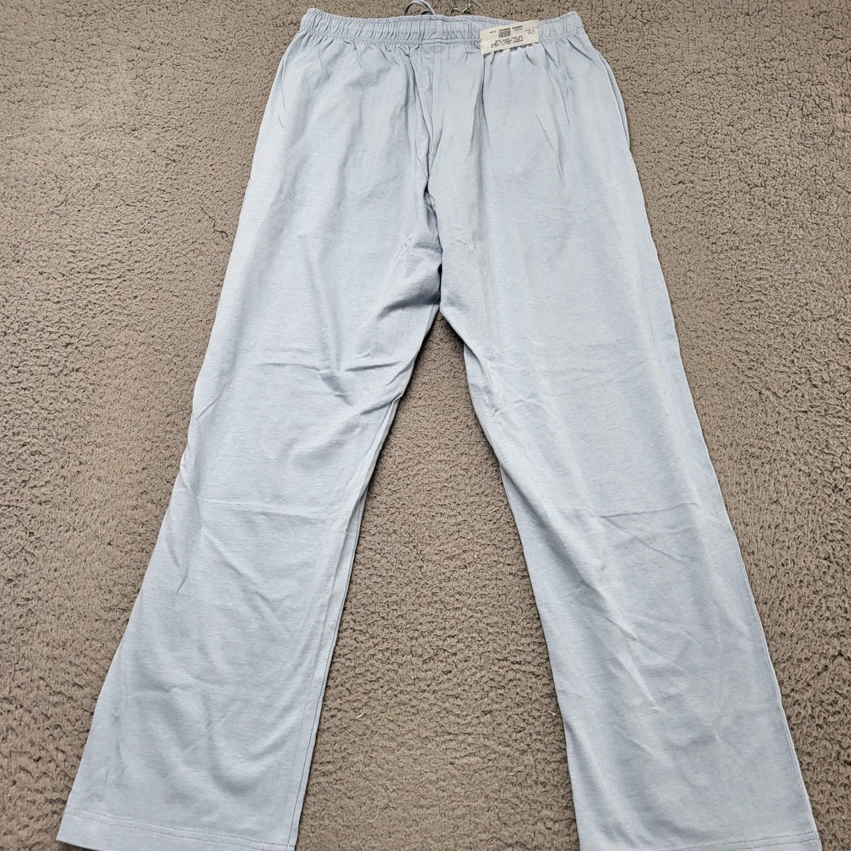 Lands' End Lands' End Knit Jersey PJ Pants Men's Size Medium Pale Slate Blue Drawstring Pajama Pants Size US M / EU 48-50 / 2 - 3 Thumbnail