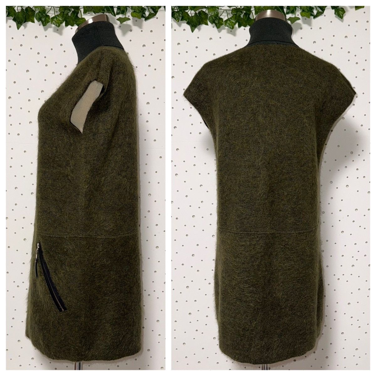 Louis Vuitton Authentic Louis Vuitton Leather Mohair Blend Knit Dress XS Size XS / US 0-2 / IT 36-38 - 6 Thumbnail