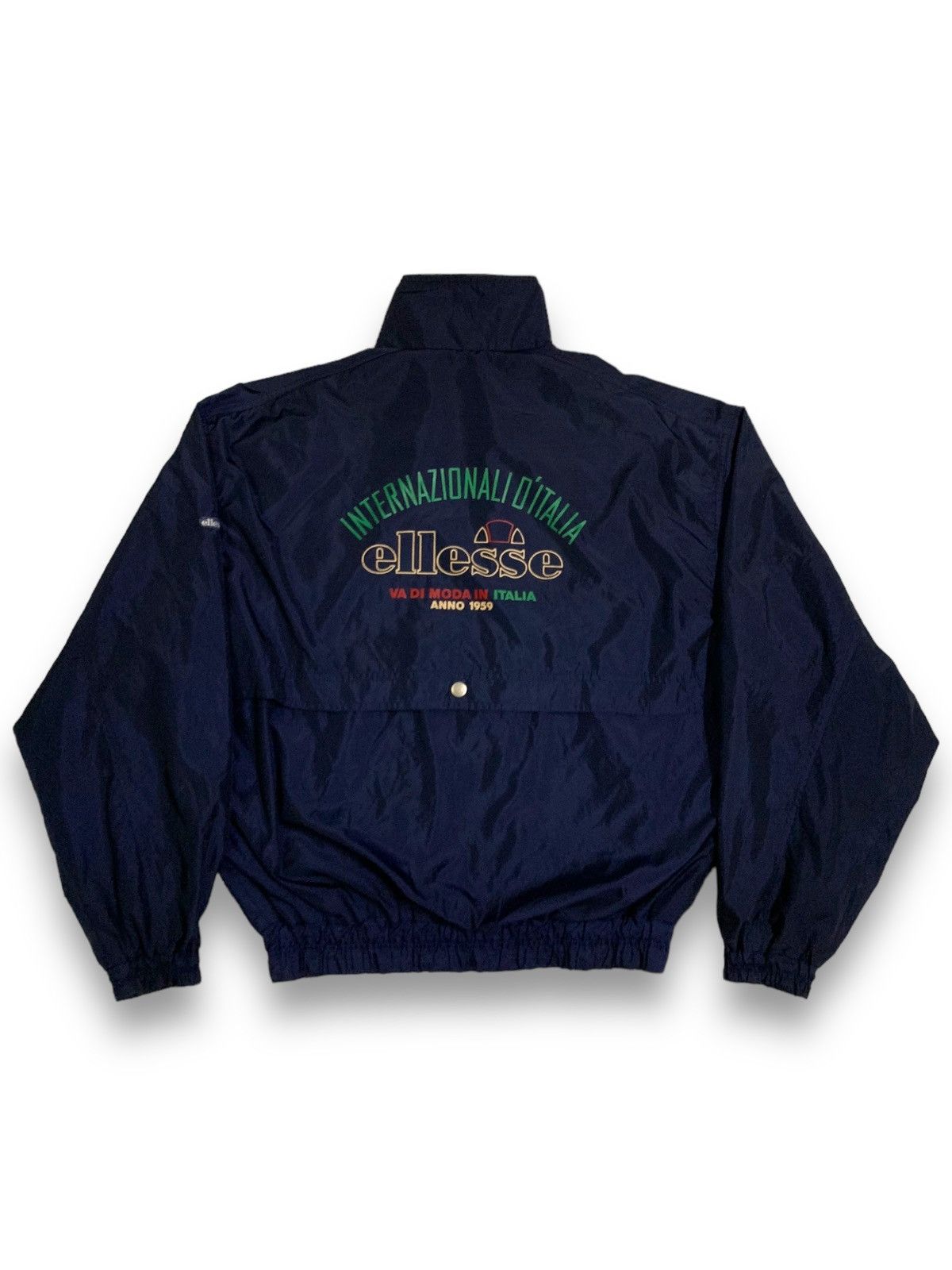 Ellesse Vintage Ellesse D’ Italia Embroidered Bomber Jacket Size US L / EU 52-54 / 3 - 2 Thumbnail