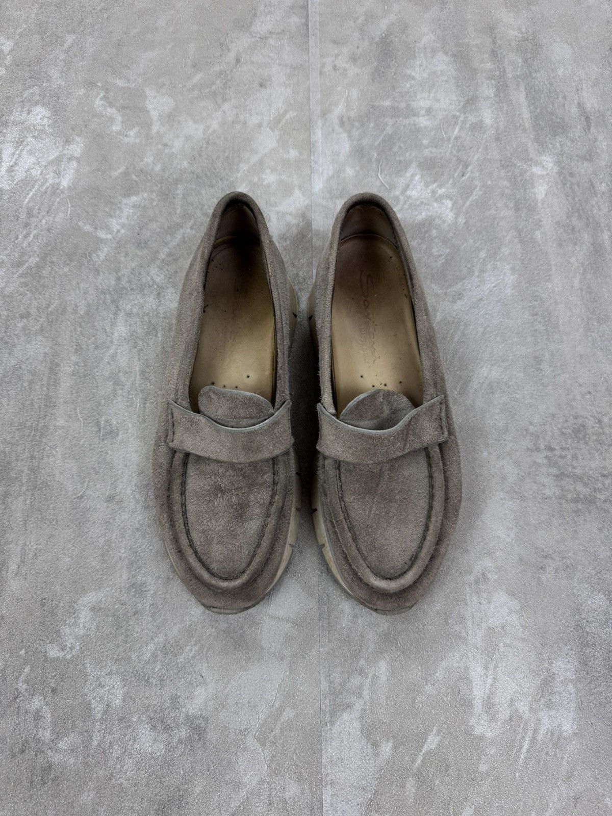 Santoni Santoni Women’s suede penny loafers size 37 1/2 Size US 7.5 / IT 37.5 - 2 Thumbnail