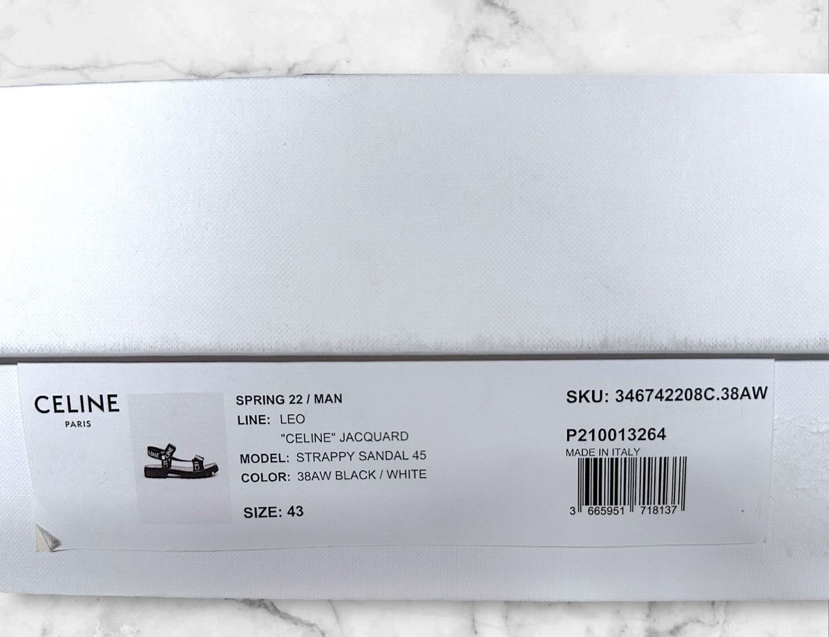 Celine Celine Strappy Logo Sandals Size US 10 / EU 43 - 9 Thumbnail
