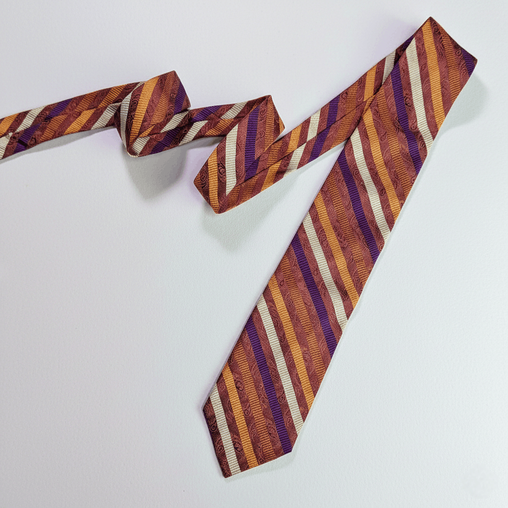 Altea Altea Milano 100% Silk Vintage Tie Burgundy wine Size ONE SIZE - 1 Thumbnail