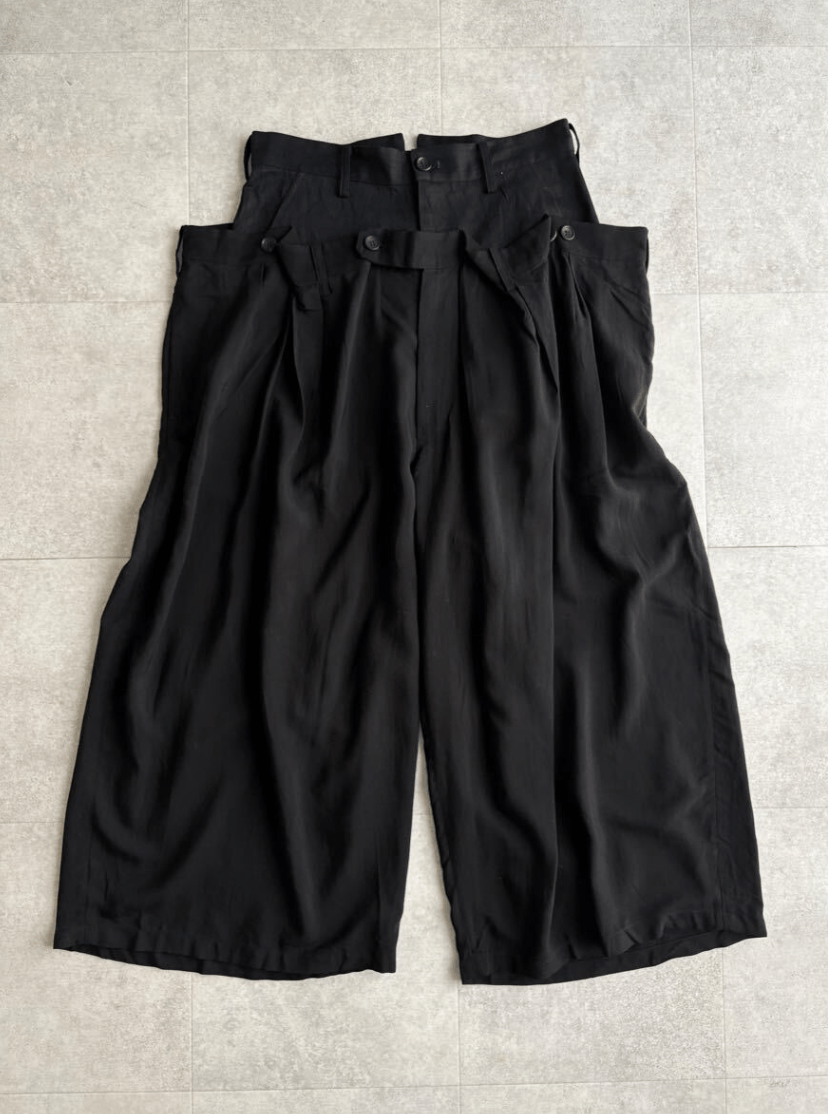 Yohji Yamamoto Yohji Yamamoto - Cu/Ry TWILL 2 PIECE LAYERD PANTS Size 28" / US 6 / IT 42 - 2 Thumbnail