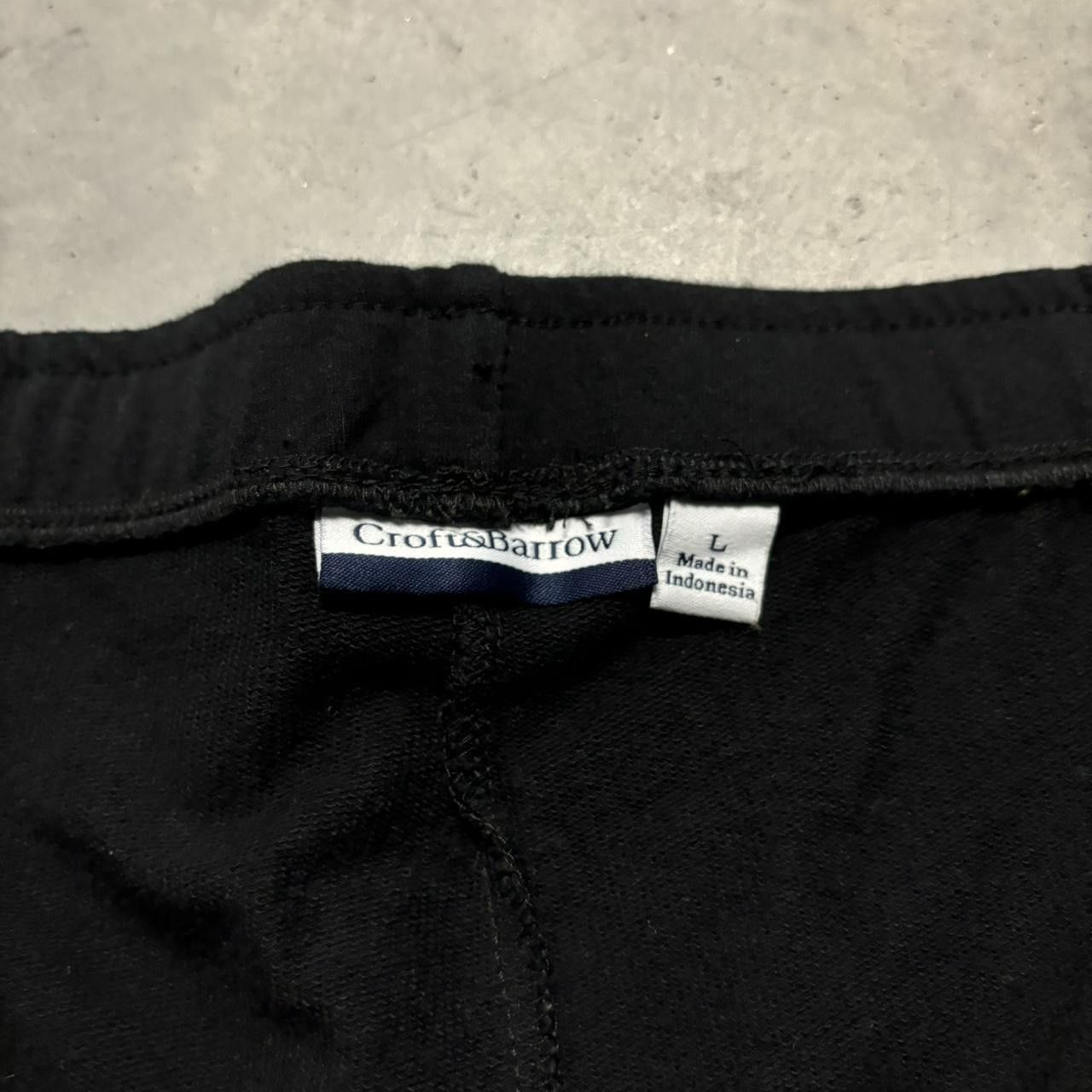 Japanese Brand × Vintage Crazy Vintage Y2K/2000s Baggy Black Skater Essential Sweatpants! Size US 34 / EU 50 - 6 Thumbnail