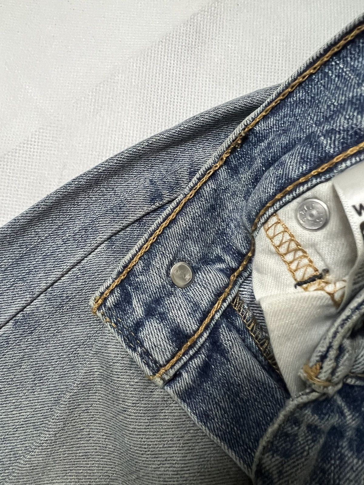 Levi's Vintage Levis 505 Blue Wash Distressed Denim Size US 30 / EU 46 - 6 Thumbnail