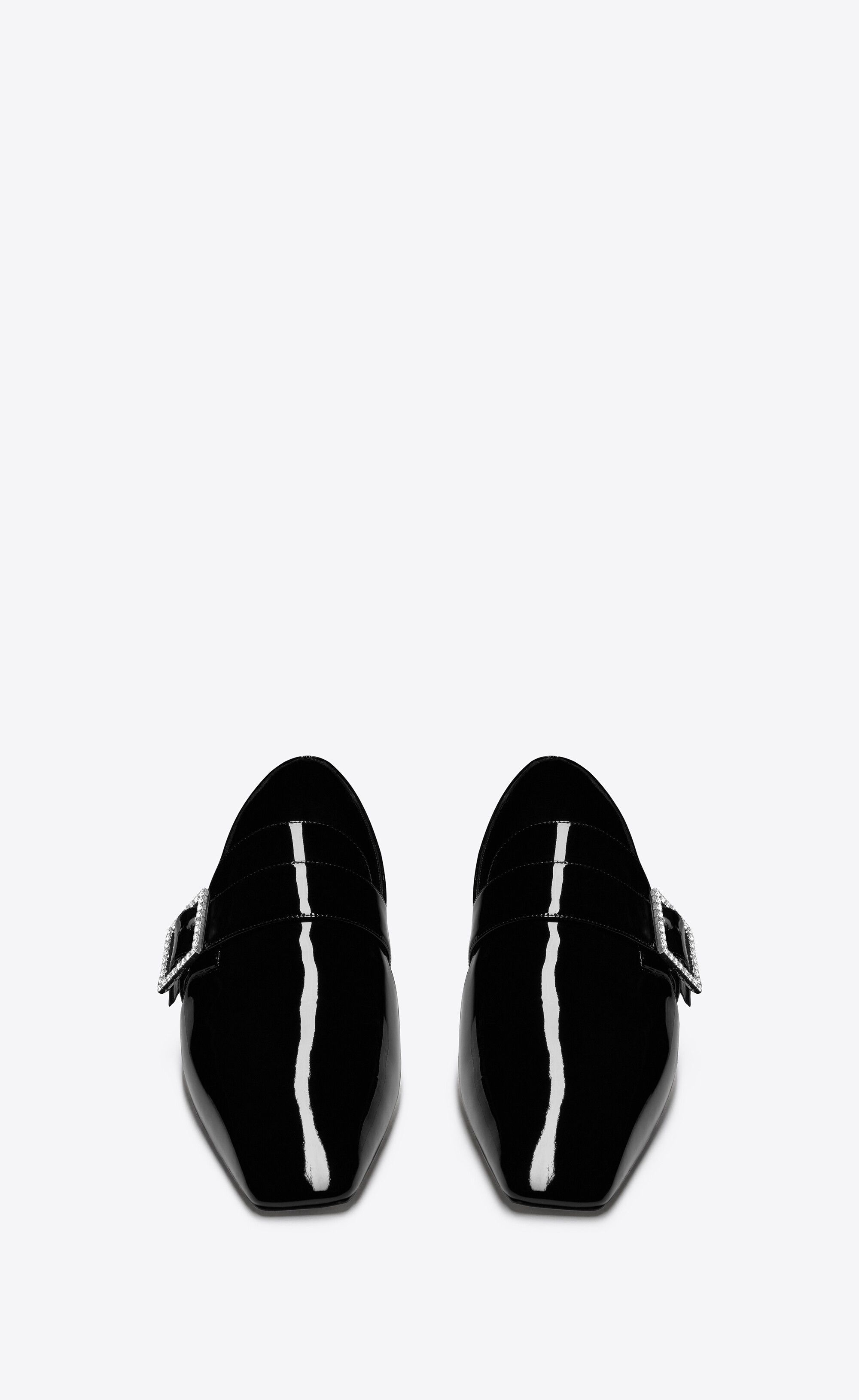 Saint Laurent Paris o1bcso1str1224 Tristan Slippers In Patent Leather in Black Size US 13 / EU 46 - 3 Thumbnail