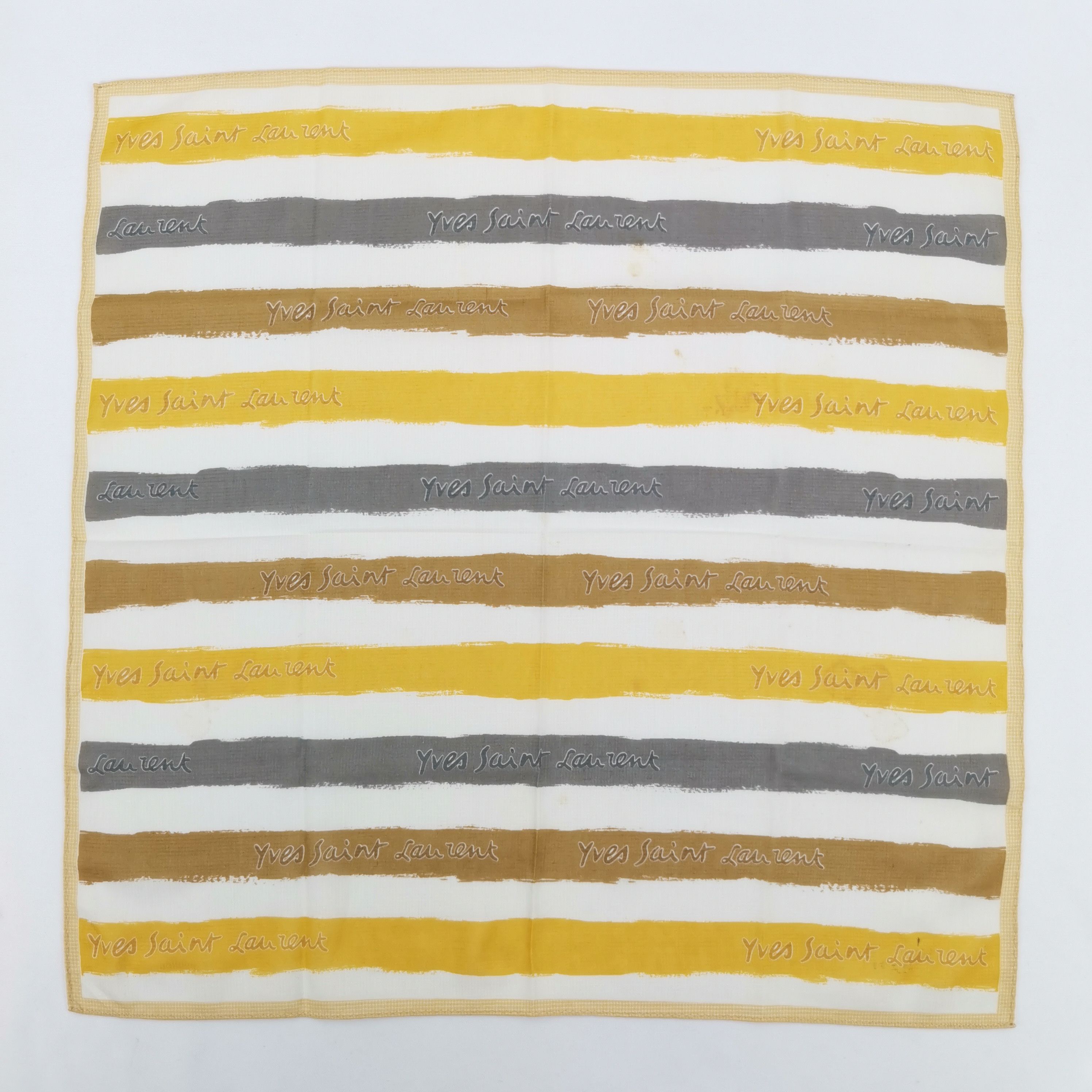 Japanese Brand Vintage YSL Handkerchief Neckerchief Yves Saint Laurent Size ONE SIZE - 2 Thumbnail