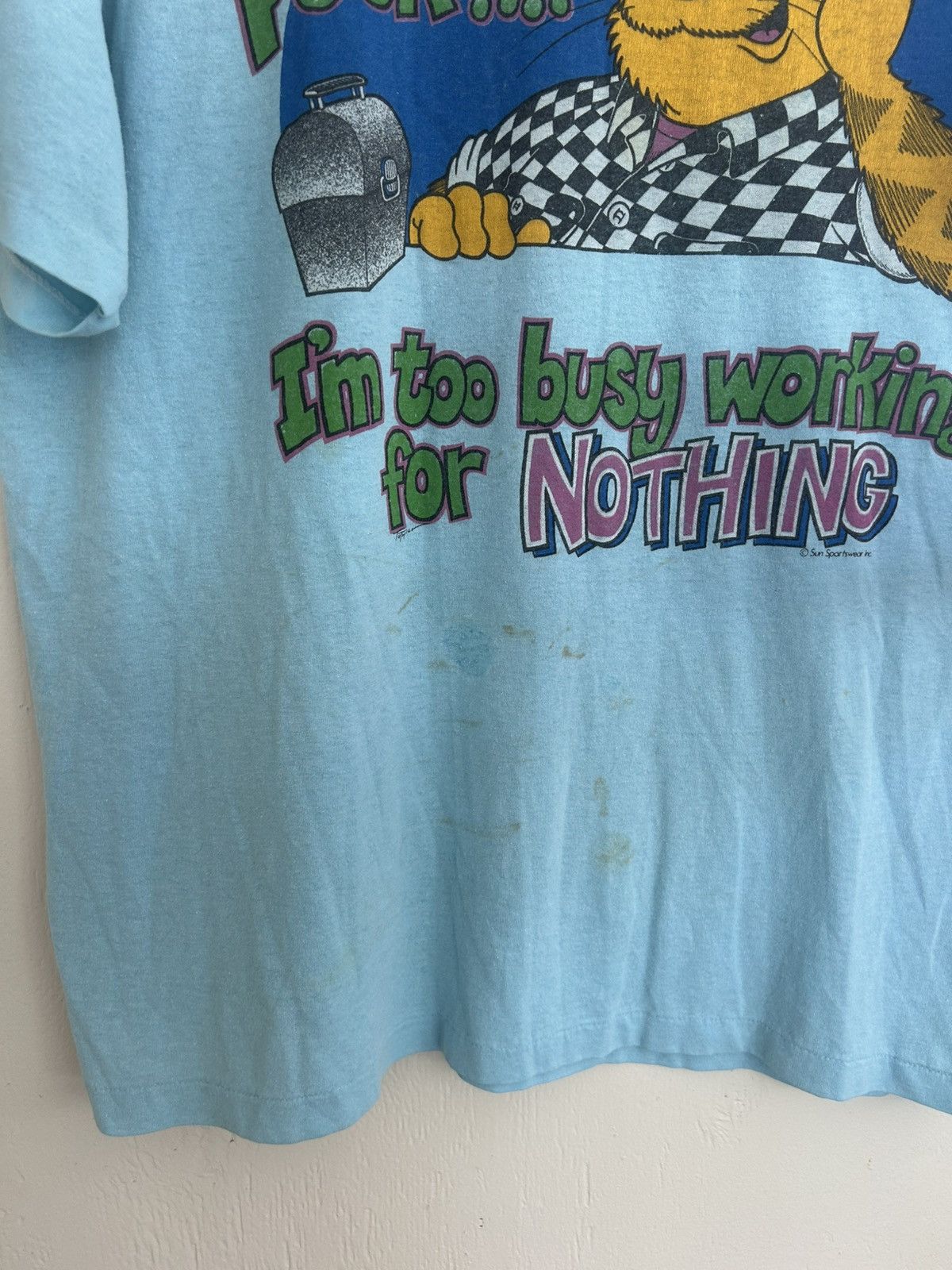 Vintage Vintage ‘Im Too Busy Working For Nothing’ Sun Sportswear Tee Size US L / EU 52-54 / 3 - 5 Thumbnail