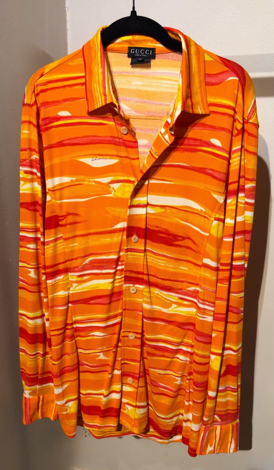 Gucci Gucci by Tom Ford SS1996 Watercolor Shirt Size US XL / EU 56 / 4 - 2 Thumbnail