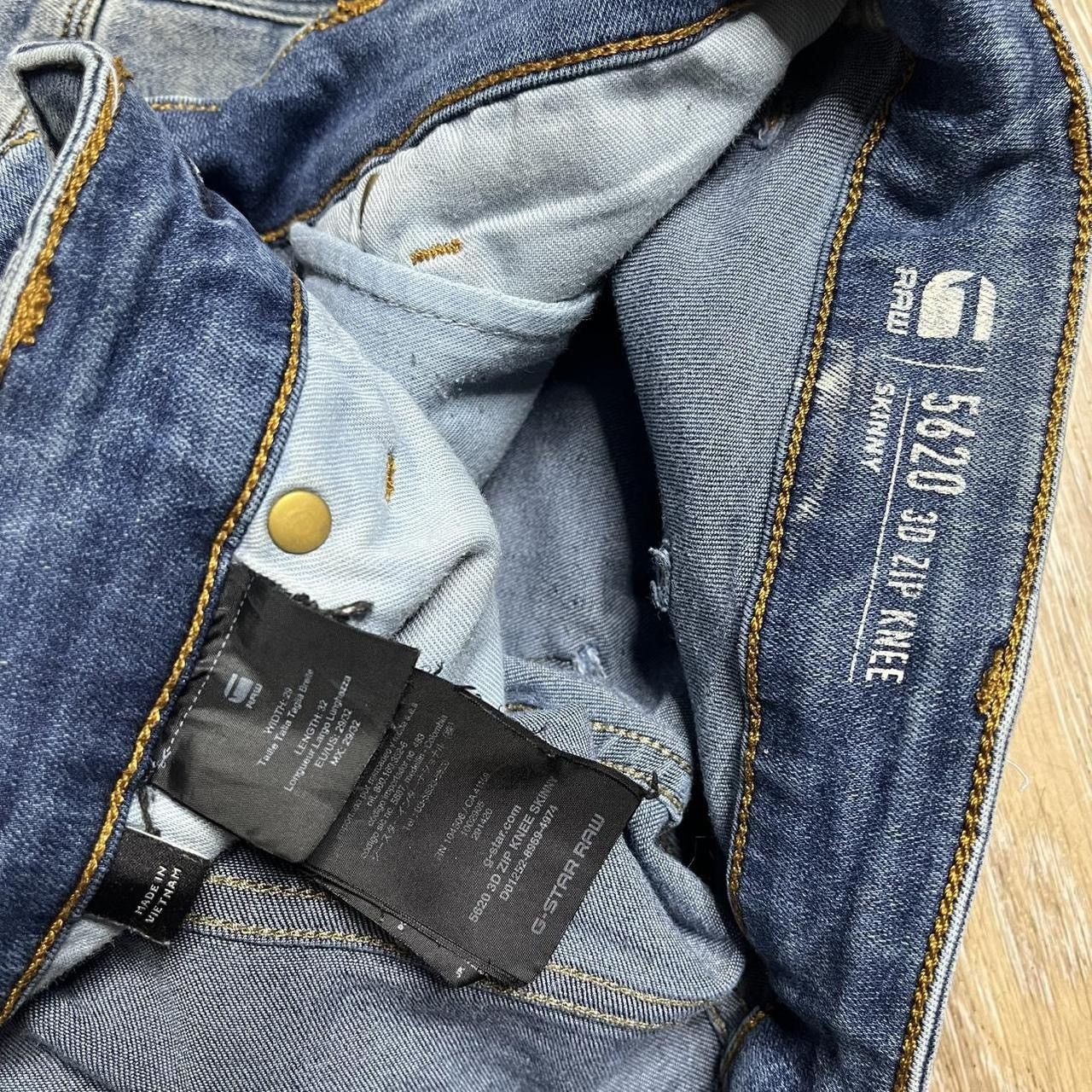 G-Star gstar moto knee zip jeans Size US 29 - 5 Thumbnail